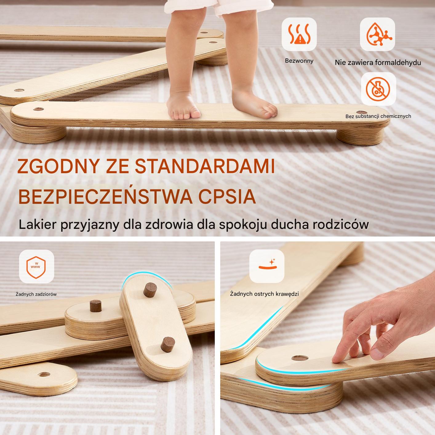 Zestaw równoważni i kamieni balansujących dla dzieci – 3 szt. - obrazek 4