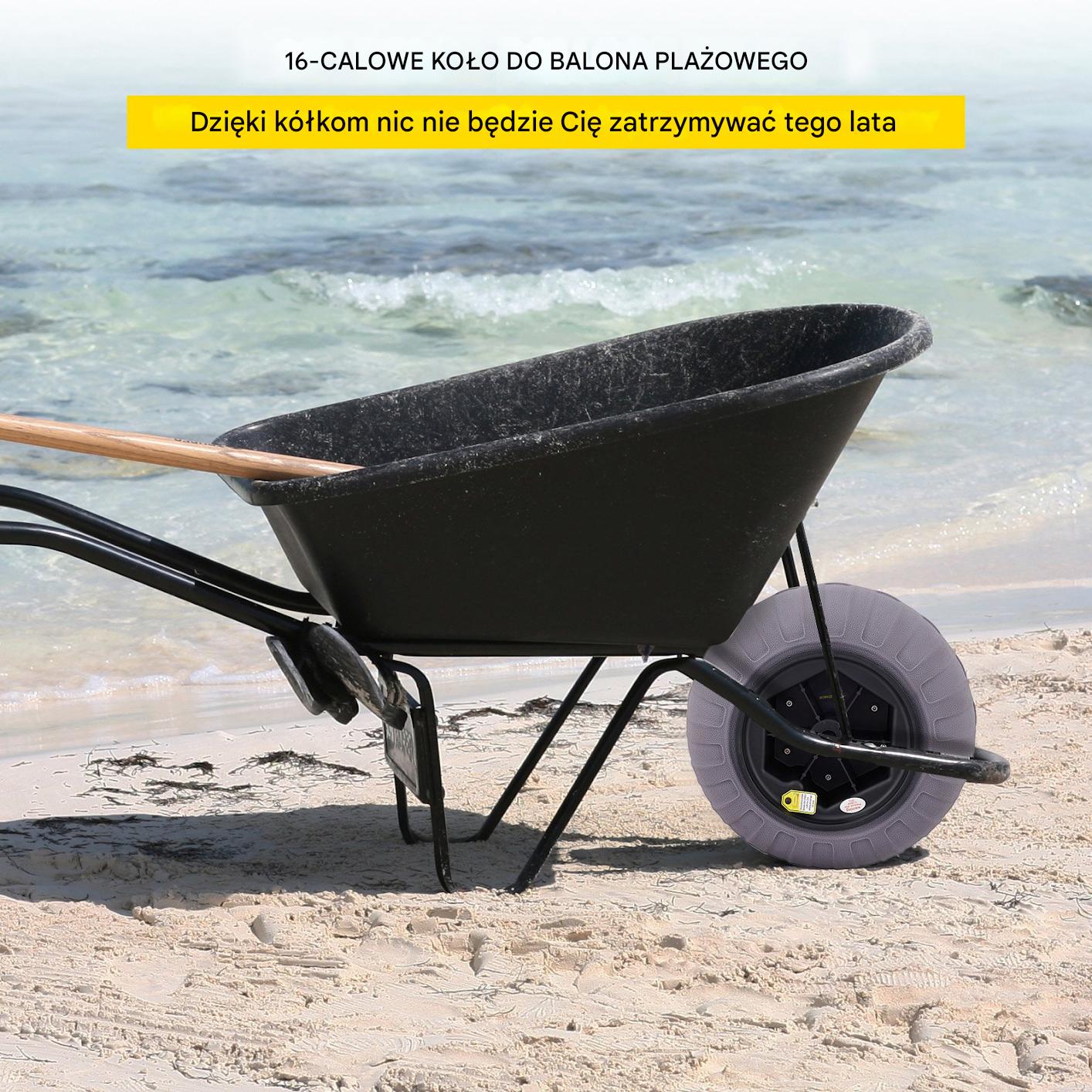 Opony plażowe balonowe z PVC 40 cm zestaw 2 szt. - obrazek 5