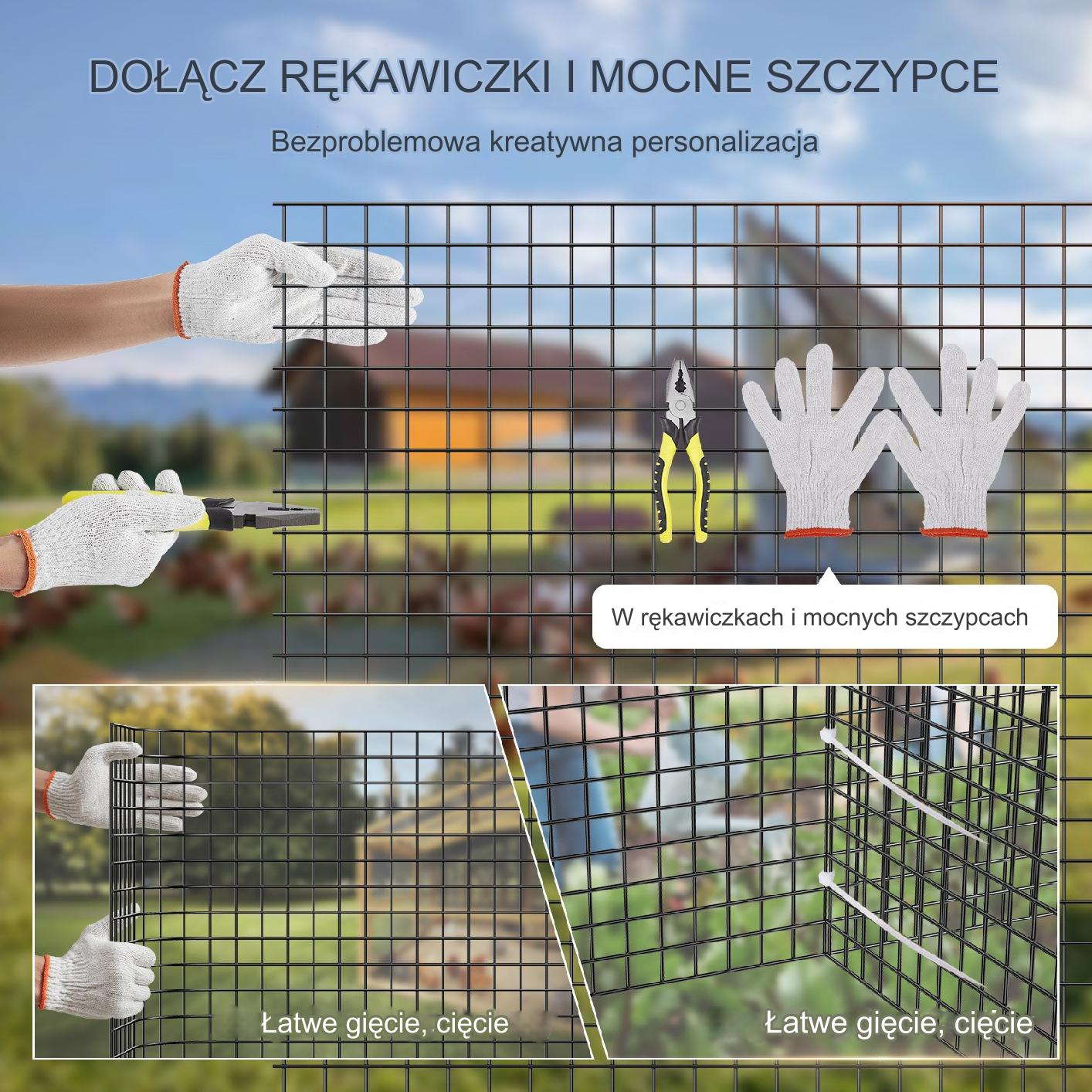 Siatka Hodowlana Metalowa Ogrodowa Ocynkowana 0.61x30.48 m - obrazek 3