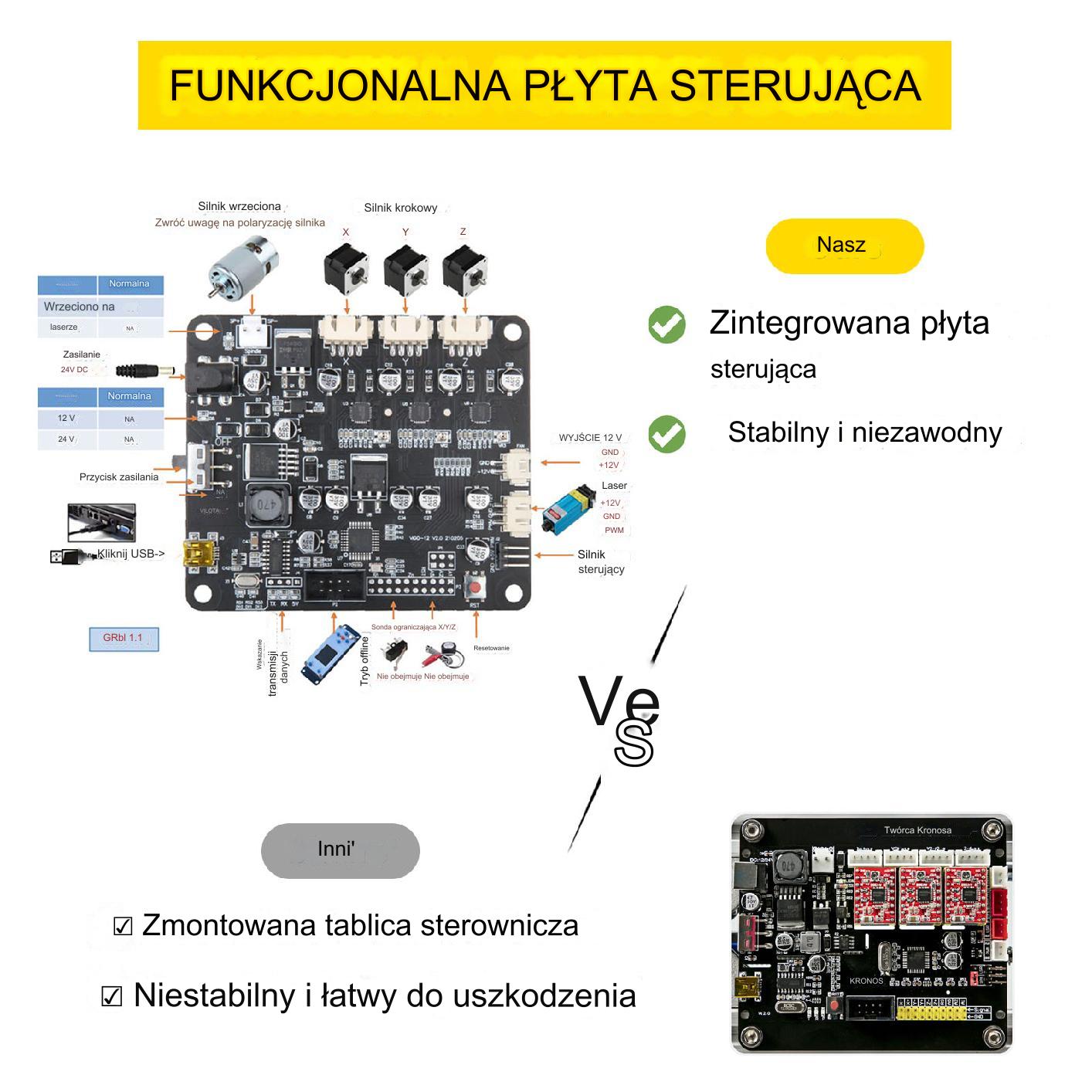 Grawer laserowy maszyna tnąca laserem 2500MW 300×180×40mm - obrazek 7