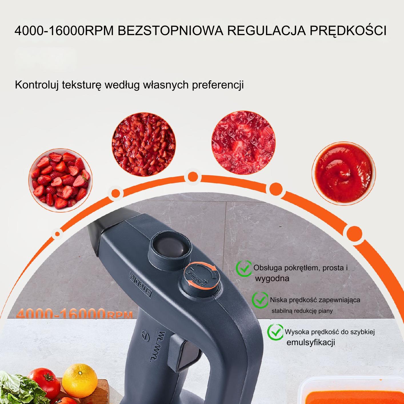Blender ręczny mikser gastronomiczny 350W 40,64 cm - obrazek 6
