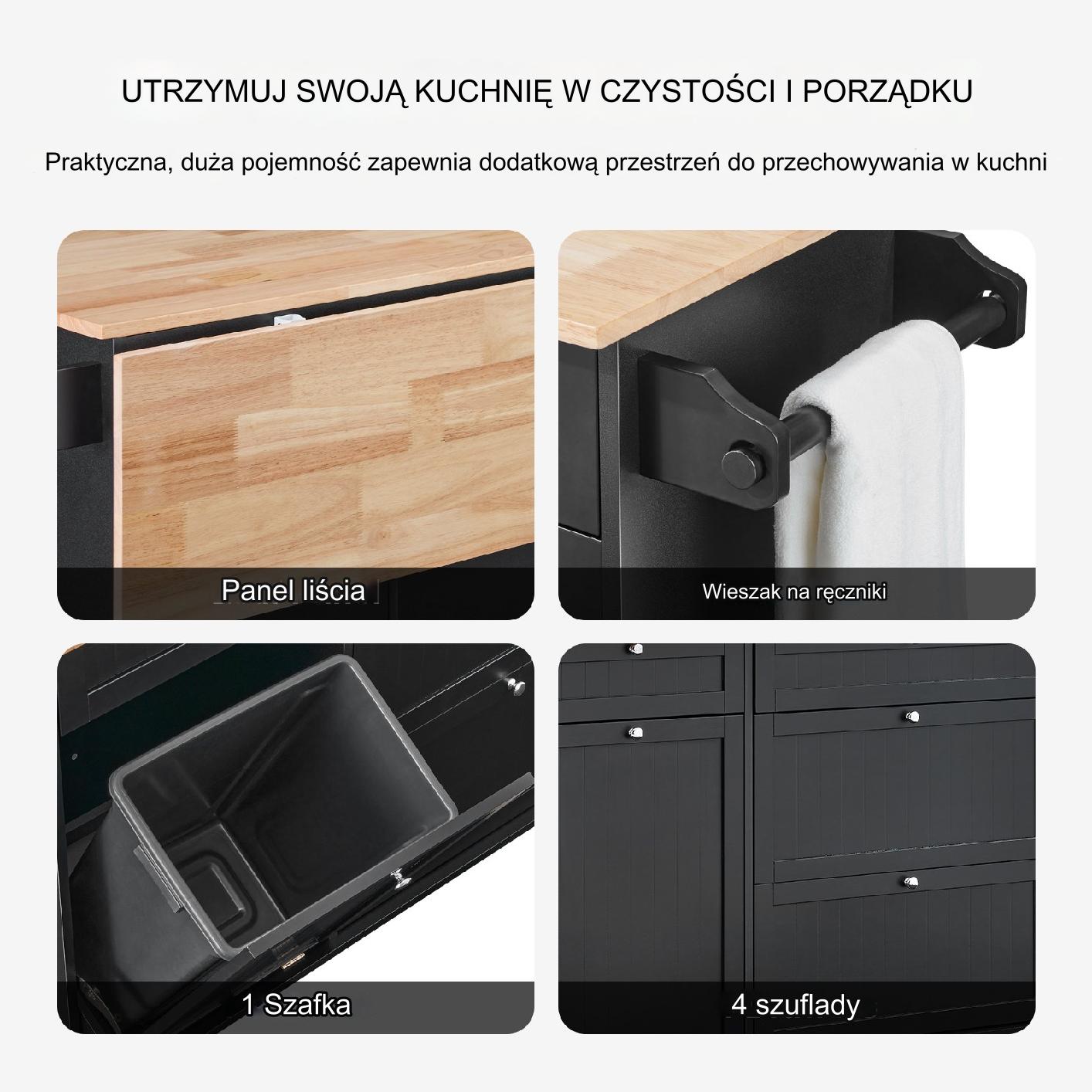 Wyspa Kuchenna z Szufladą i Szafką na Śmieci - obrazek 5