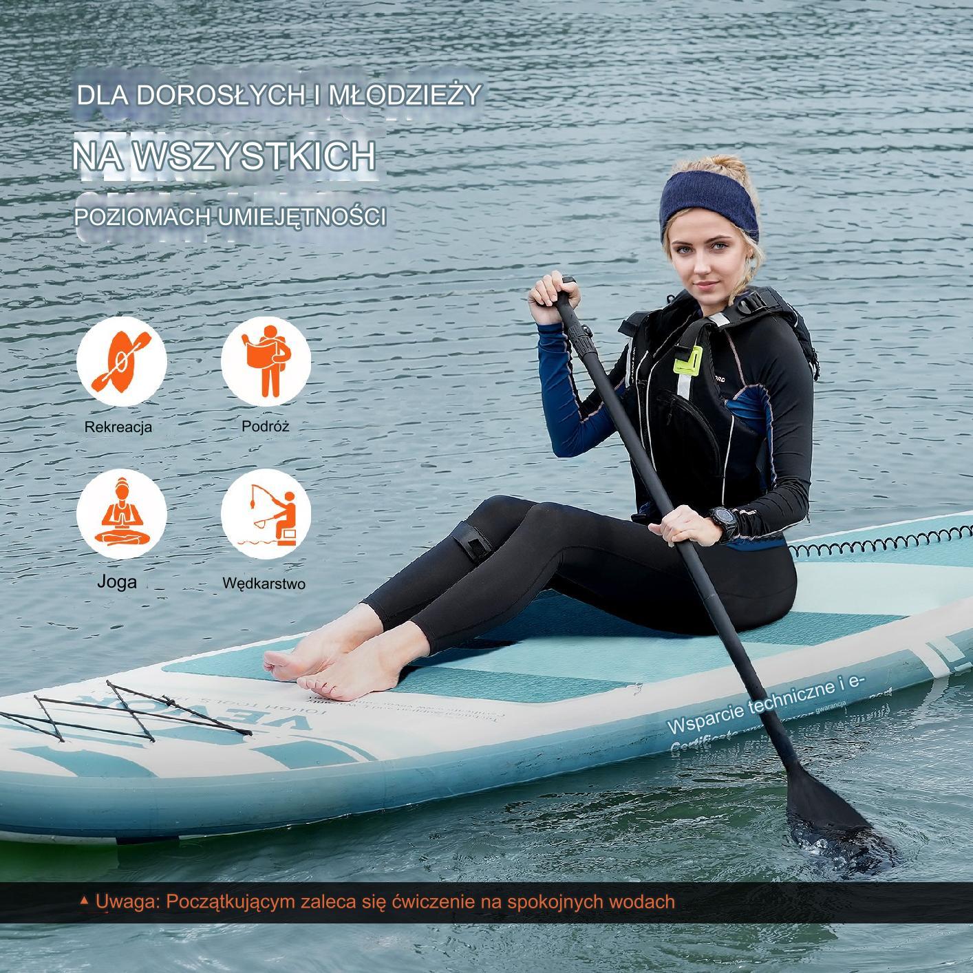 Deska sup do pływania pompowana stand up paddle 335cm - obrazek 5