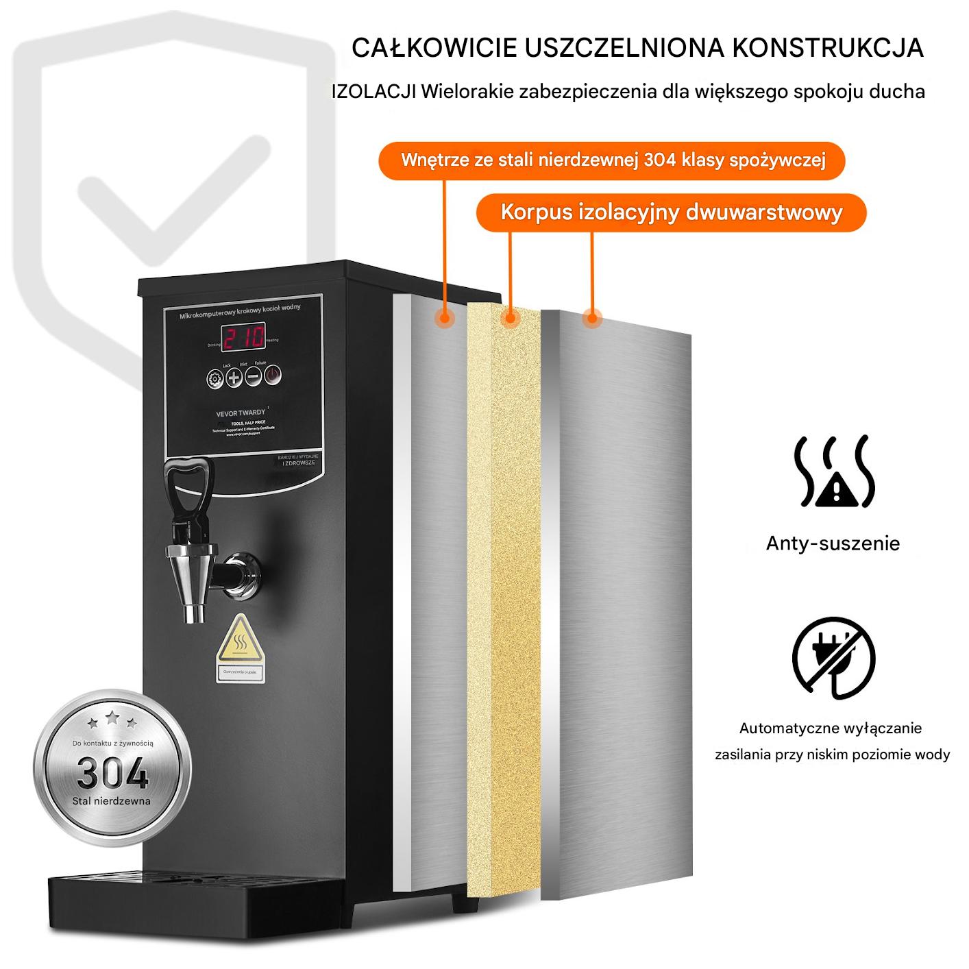 Elektryczny Warnik do Wody 10 L - obrazek 6