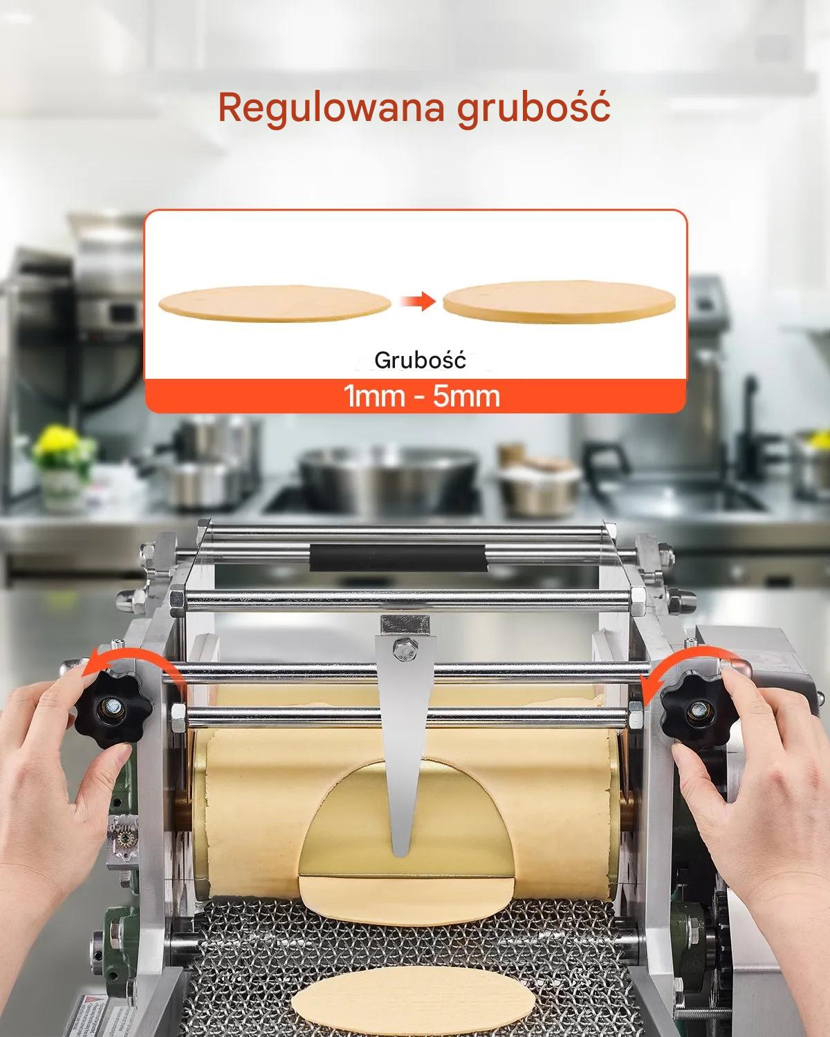 Maszyna do tortilli elektryczna non-stick 2 formy 10-15cm tortilla pizza - obrazek 7