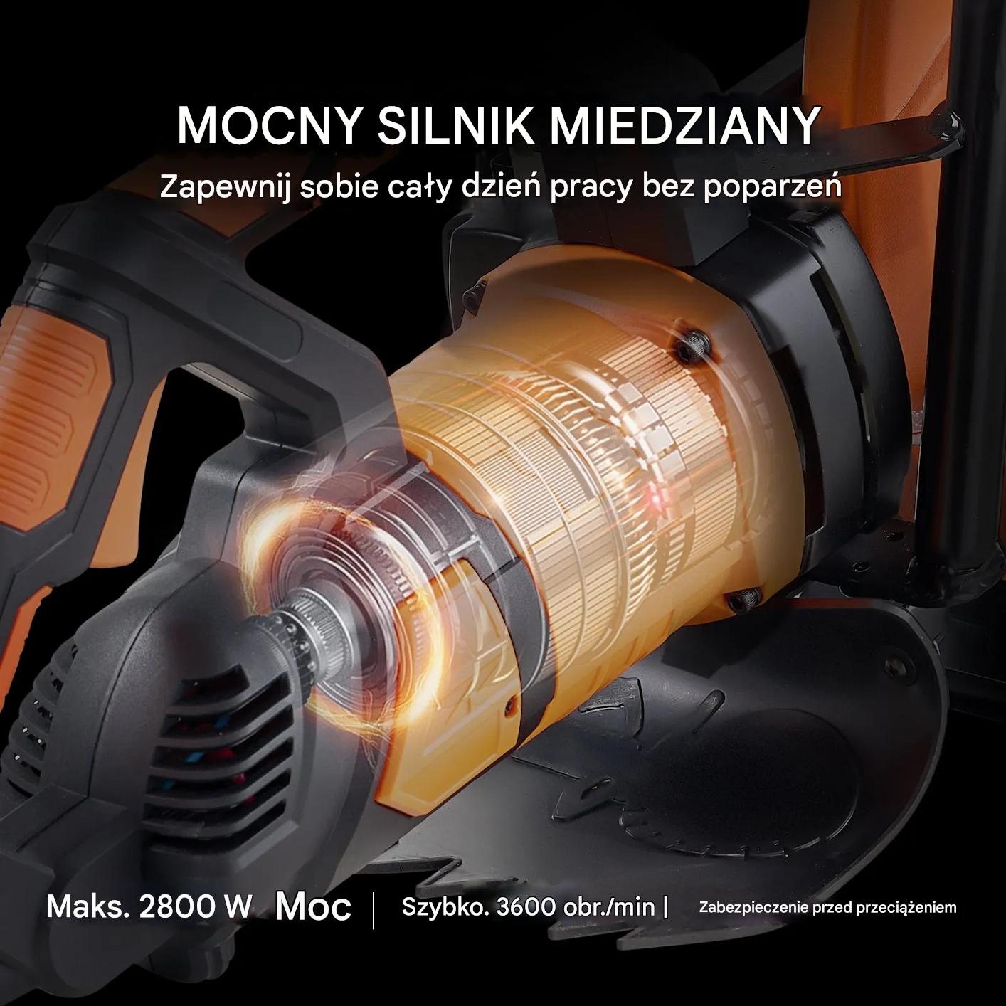 Piła do betonu 40 cm elektryczna wet/dry z pompą wody i tarczą - obrazek 5