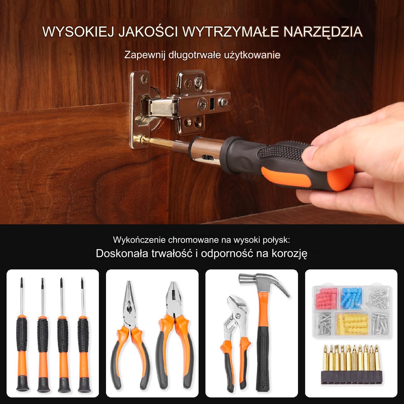 Zestaw Narzędzi 146-częściowy Walizka z Wkrętarką Akumulatorową - obrazek 2