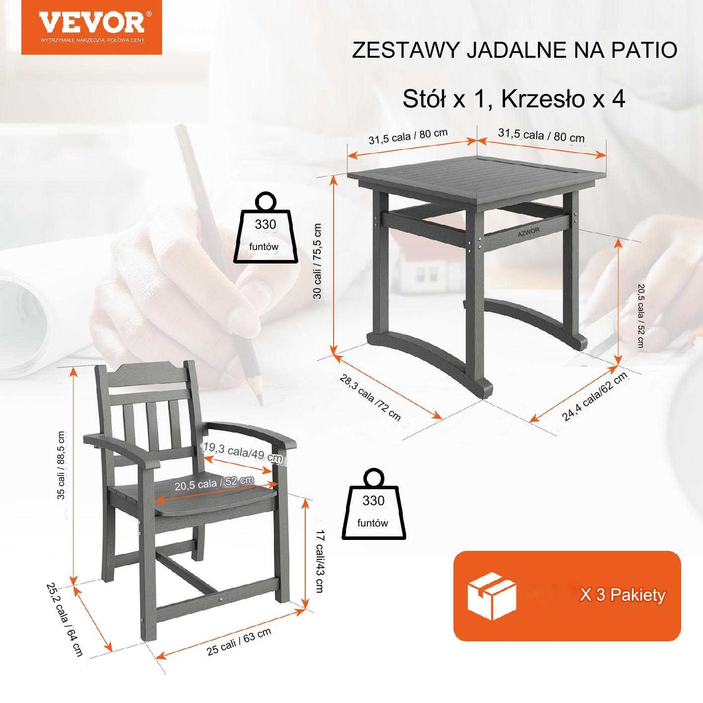 5-Częściowy Zestaw do Jadalni - obrazek 2