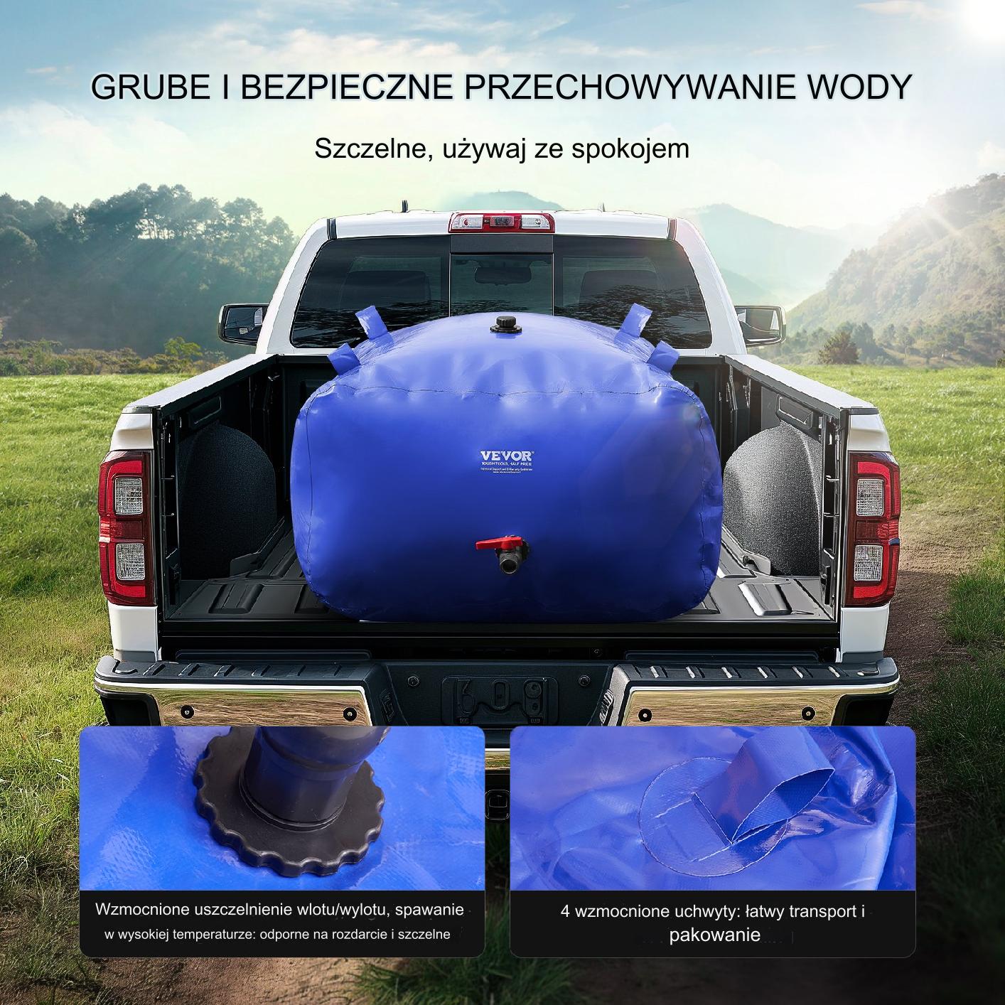 Przenośny Zbiornik Na Wodę 400 L - obrazek 3