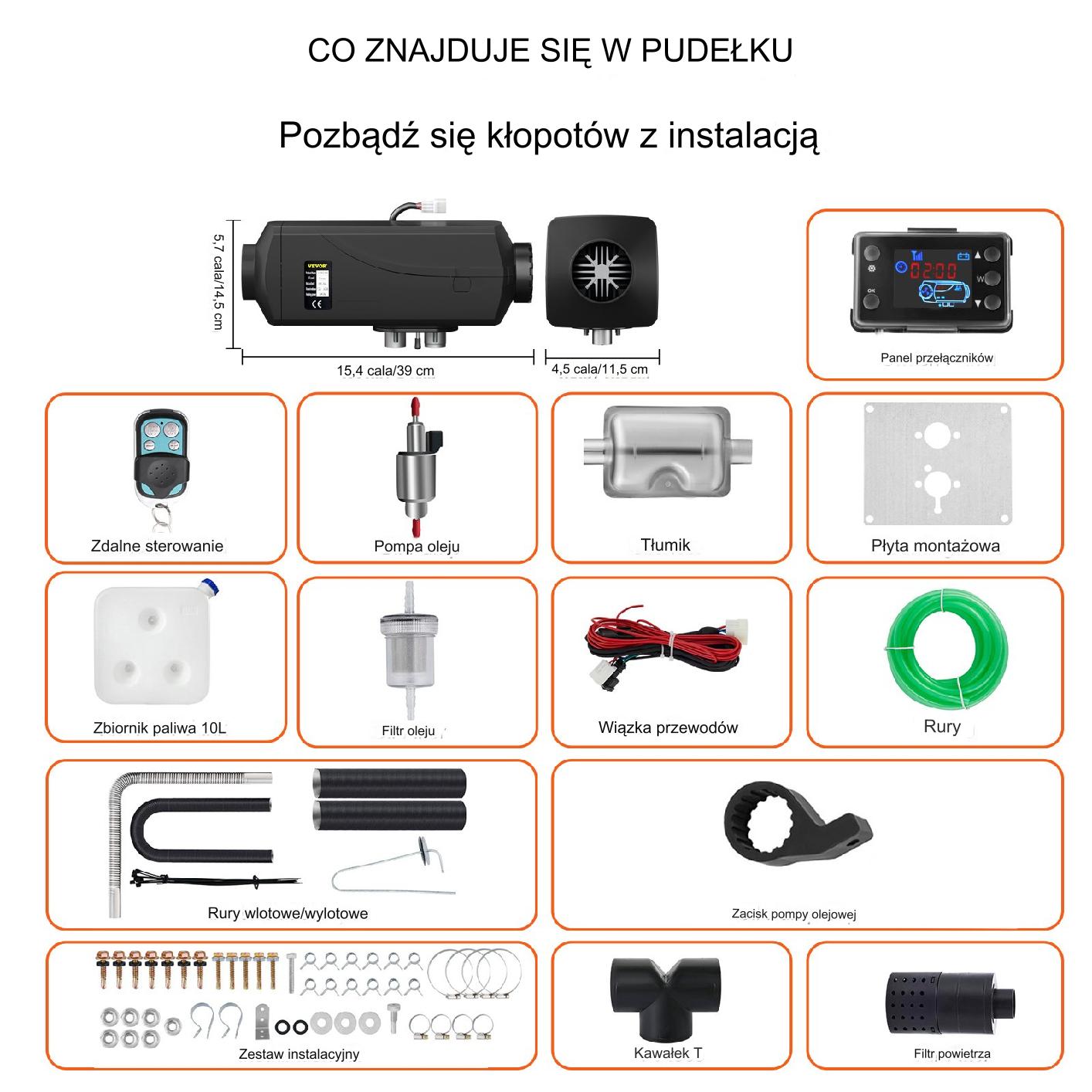 Nagrzewnica Ogrzewanie Postojowe Diesel 12 V - obrazek 2