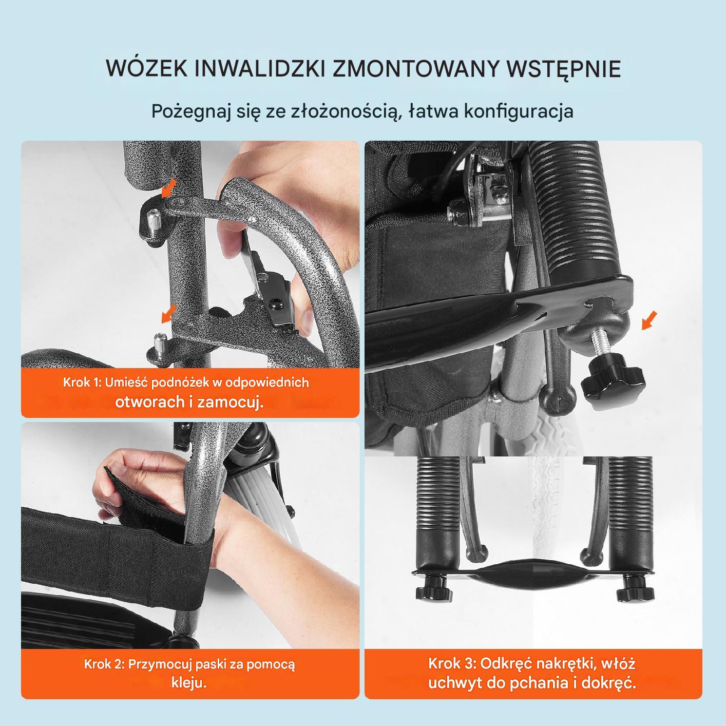 Wózek Inwalidzki 60 cm - obrazek 6