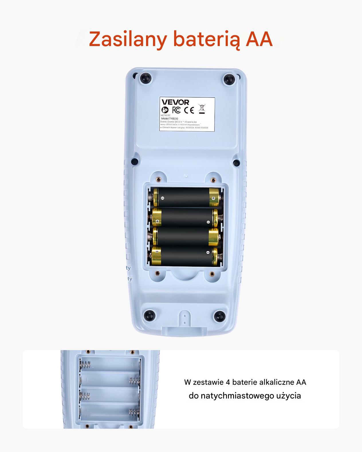 Miernik mętności wody 0-1000 NTU turbidymetr ISO7027 - obrazek 4