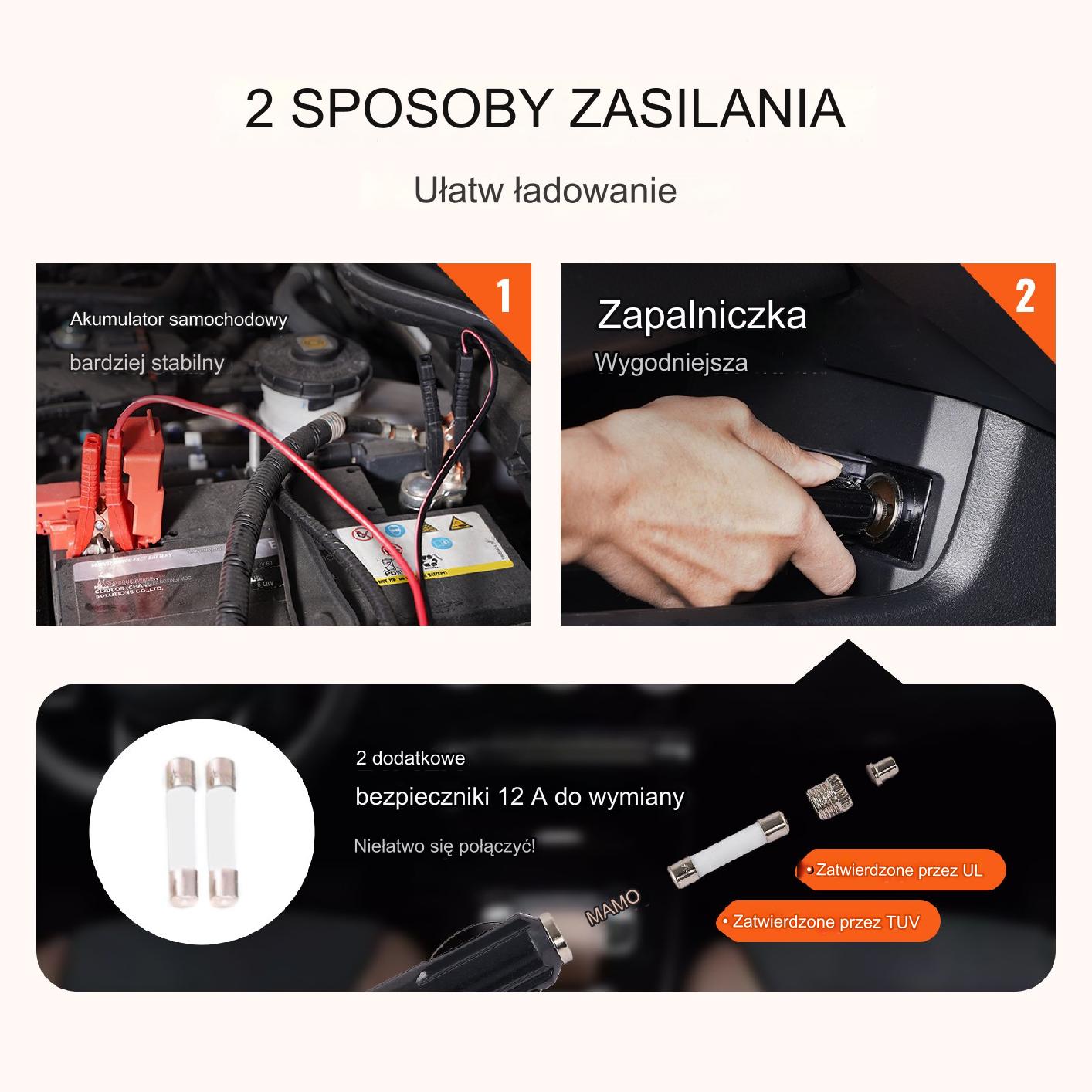 Podnośnik samochodowy elektryczny hydrauliczny 5 t 12 V pompka zestaw mocny - obrazek 6