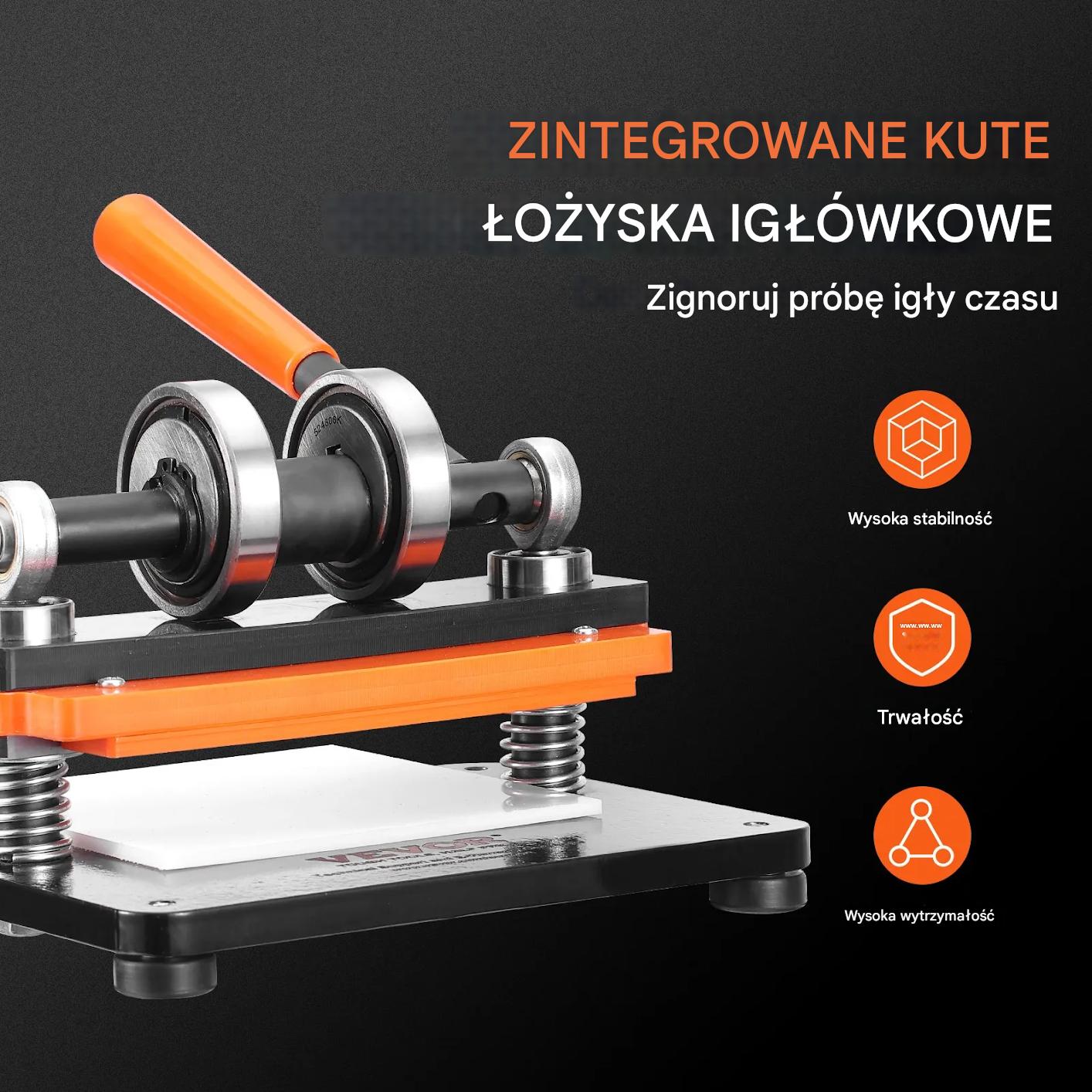 Maszyna do cięcia skóry ręczna 18x10 cm 1,2 cm skok do DIY i rzemiosła - obrazek 6