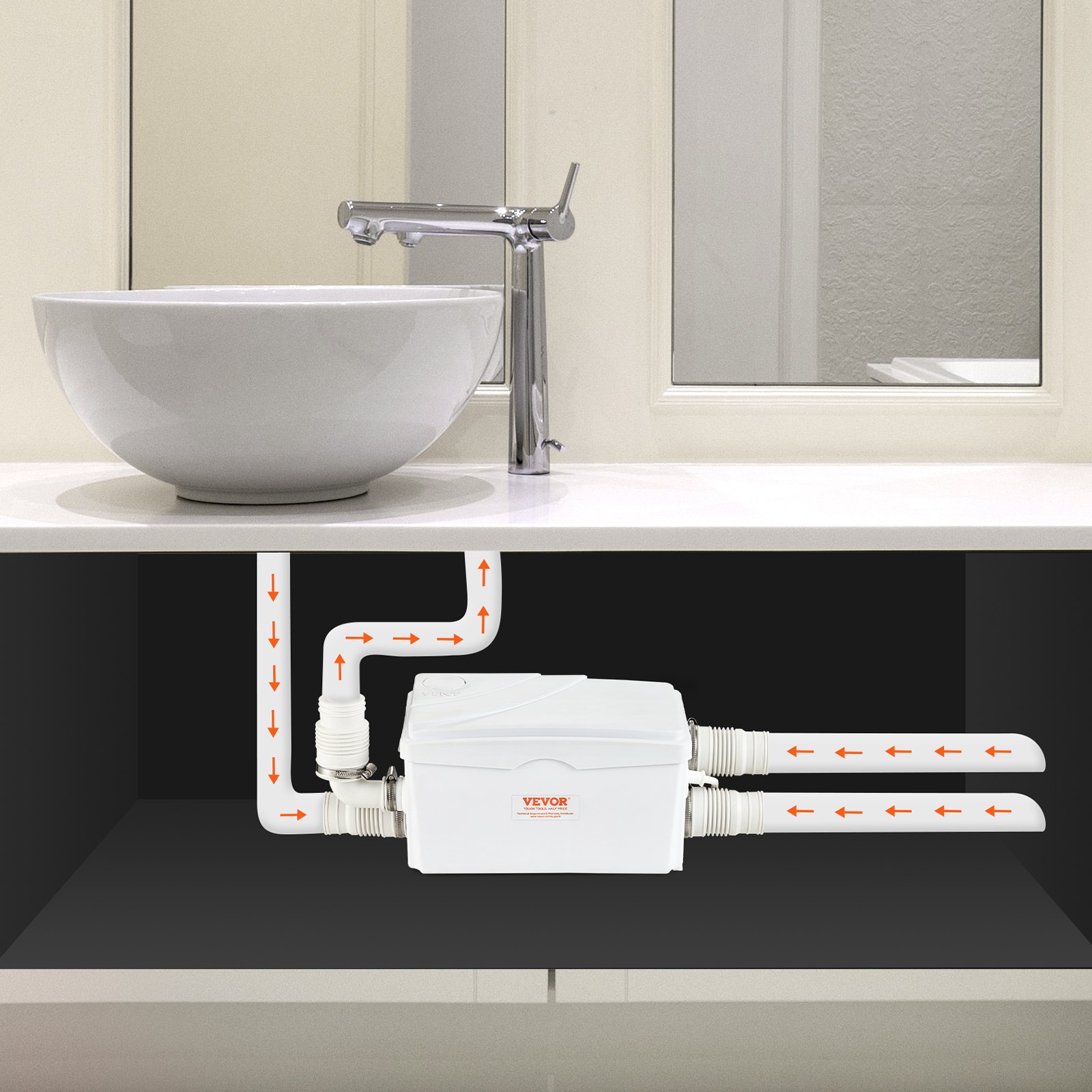 Pompa z rozdrabniaczem do WC rozdrabniacz młynek przepompownia do WC 350W - obrazek 8
