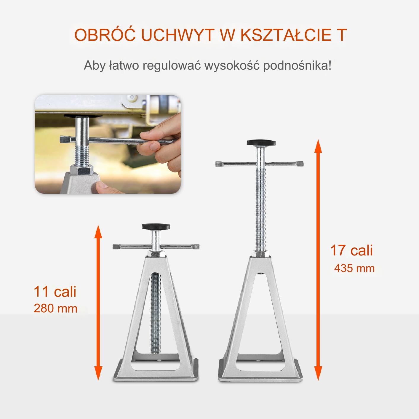 Podpora do Przyczepy Kempingowej 4 szt. Regulowana Uniwersalna - obrazek 3