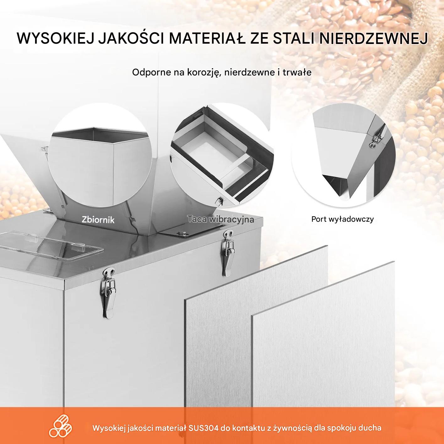 Maszyna do napełniania granulatów 20-3000g automatyczna stal nierdzewna - obrazek 7