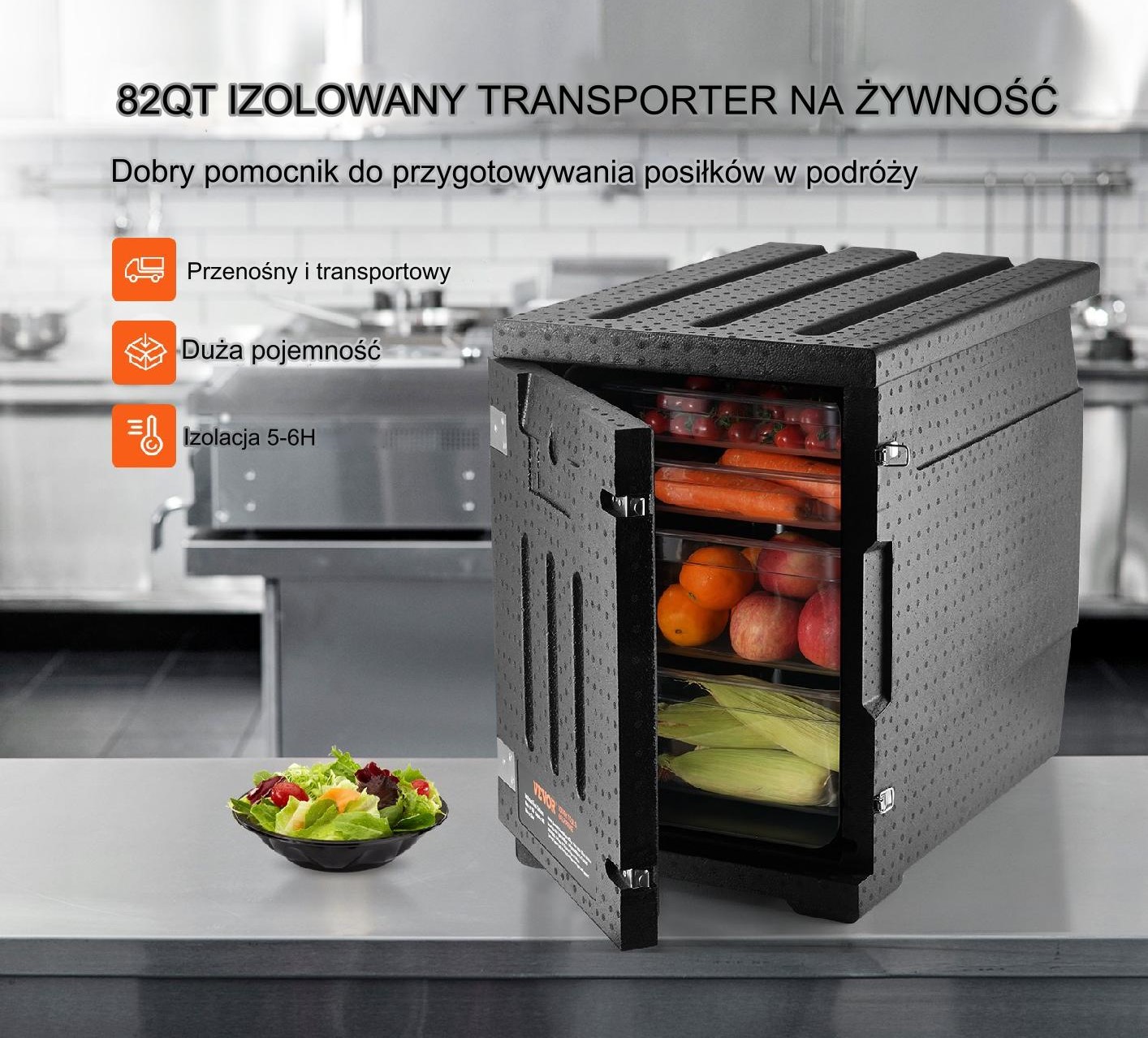 Pojemnik termiczny na żywność Pojemnik Cateringowy 90L - obrazek 7