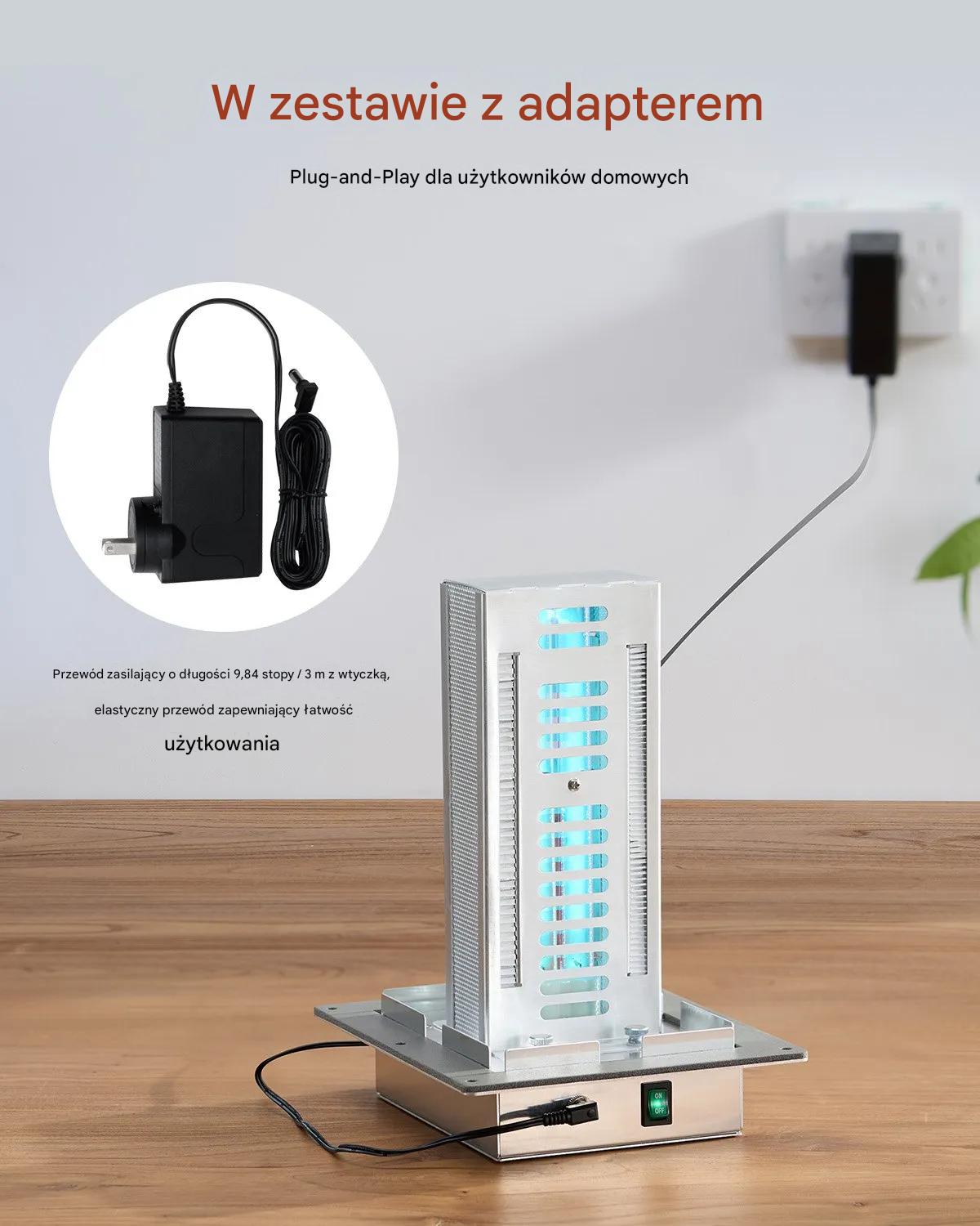 Oczyszczacz powietrza HVAC do kanałów 18W PCO UV 2 żarówki do klimatyzacji - obrazek 7