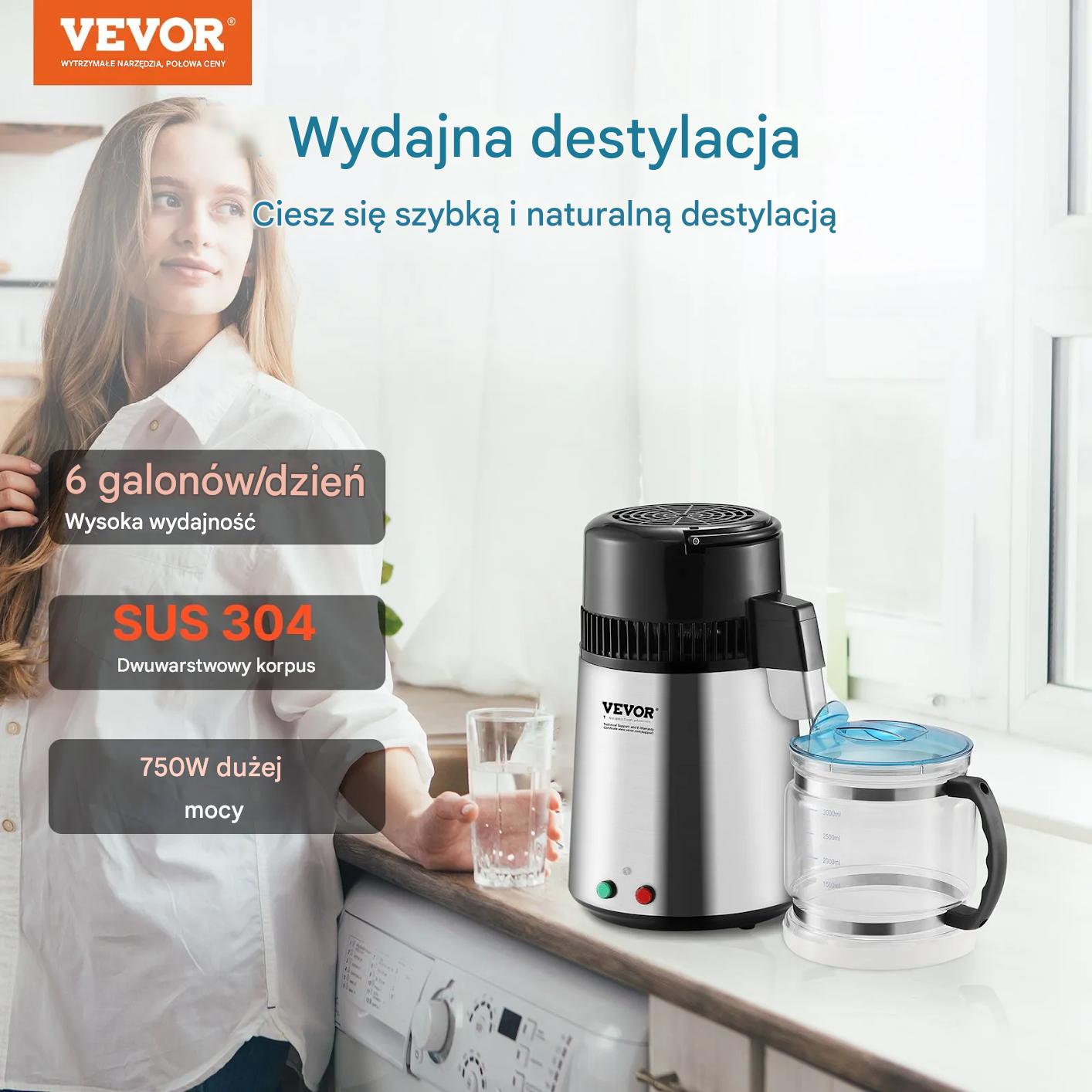 Destylator wody 4L stal nierdzewna z chłodzeniem – do domu i biura - obrazek 6