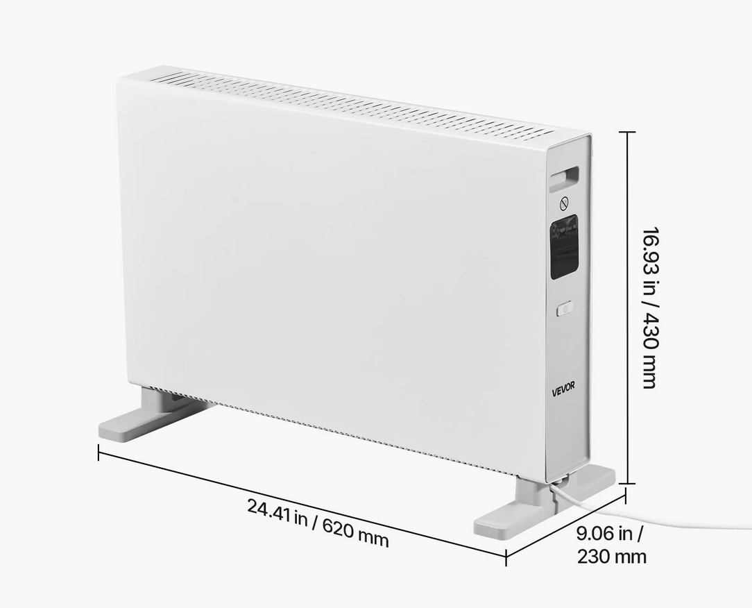 Grzejnik konwektorowy elektryczny 2000W pilot timer do domu biura - obrazek 2
