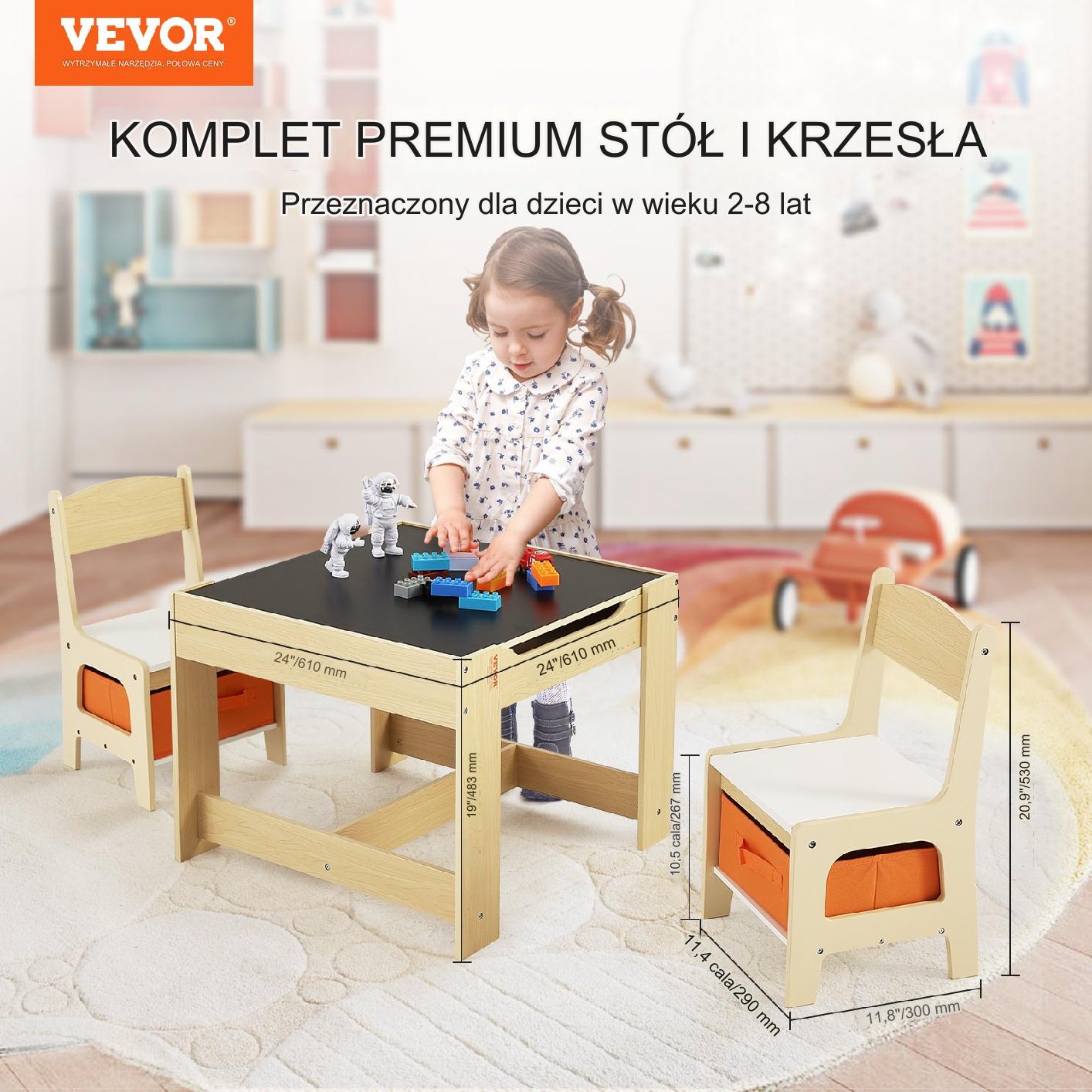 Zestaw Mebli dla Dzieci Stolik i 2 Krzesełka - obrazek 7