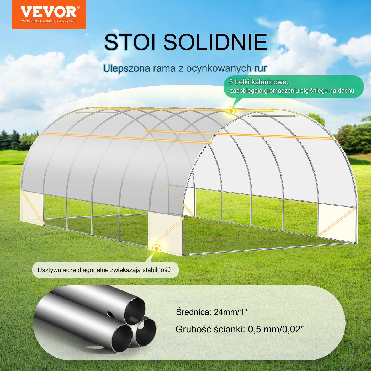 Szklarnia Tunelowa 3x6x2 m - obrazek 7