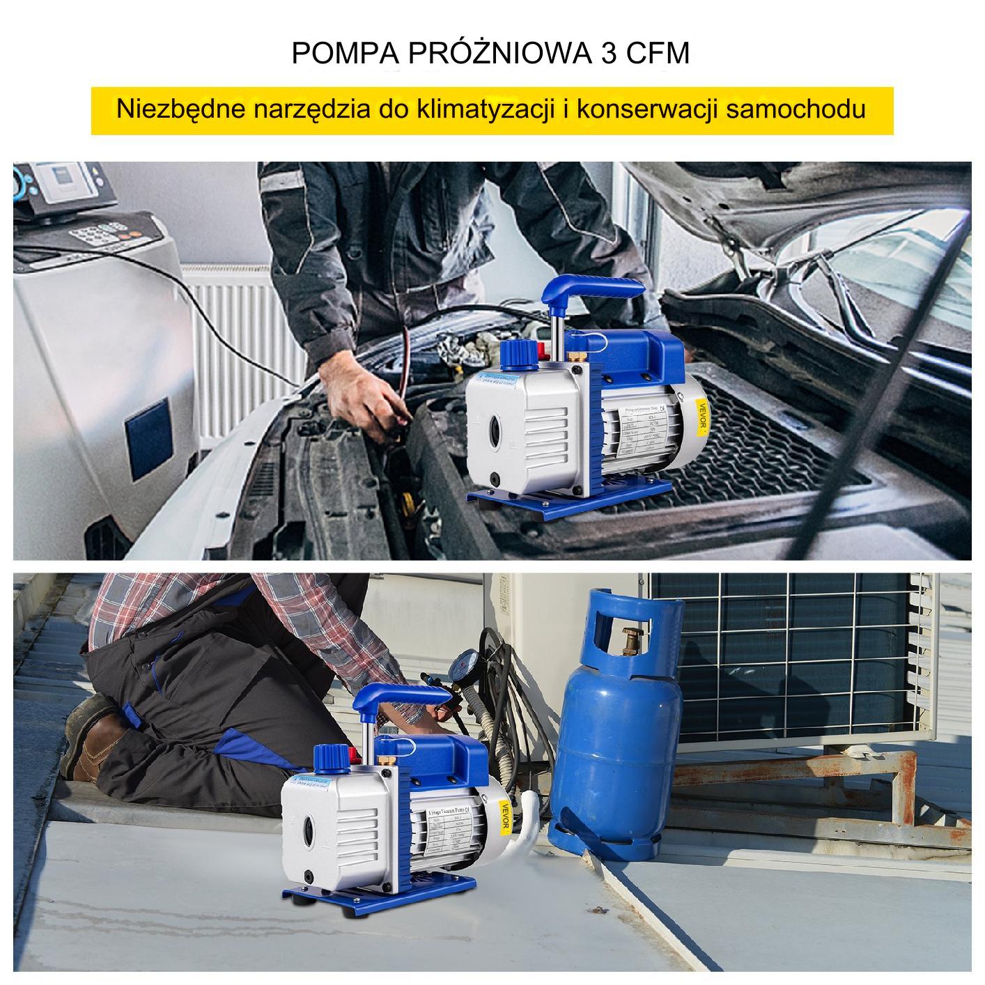 Pompa próżniowa do klimatyzacji 85 l/min - obrazek 7