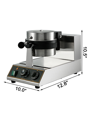 Gastronomiczna gofrownica elektryczna obrotowa okrągła 1100W - obrazek 2