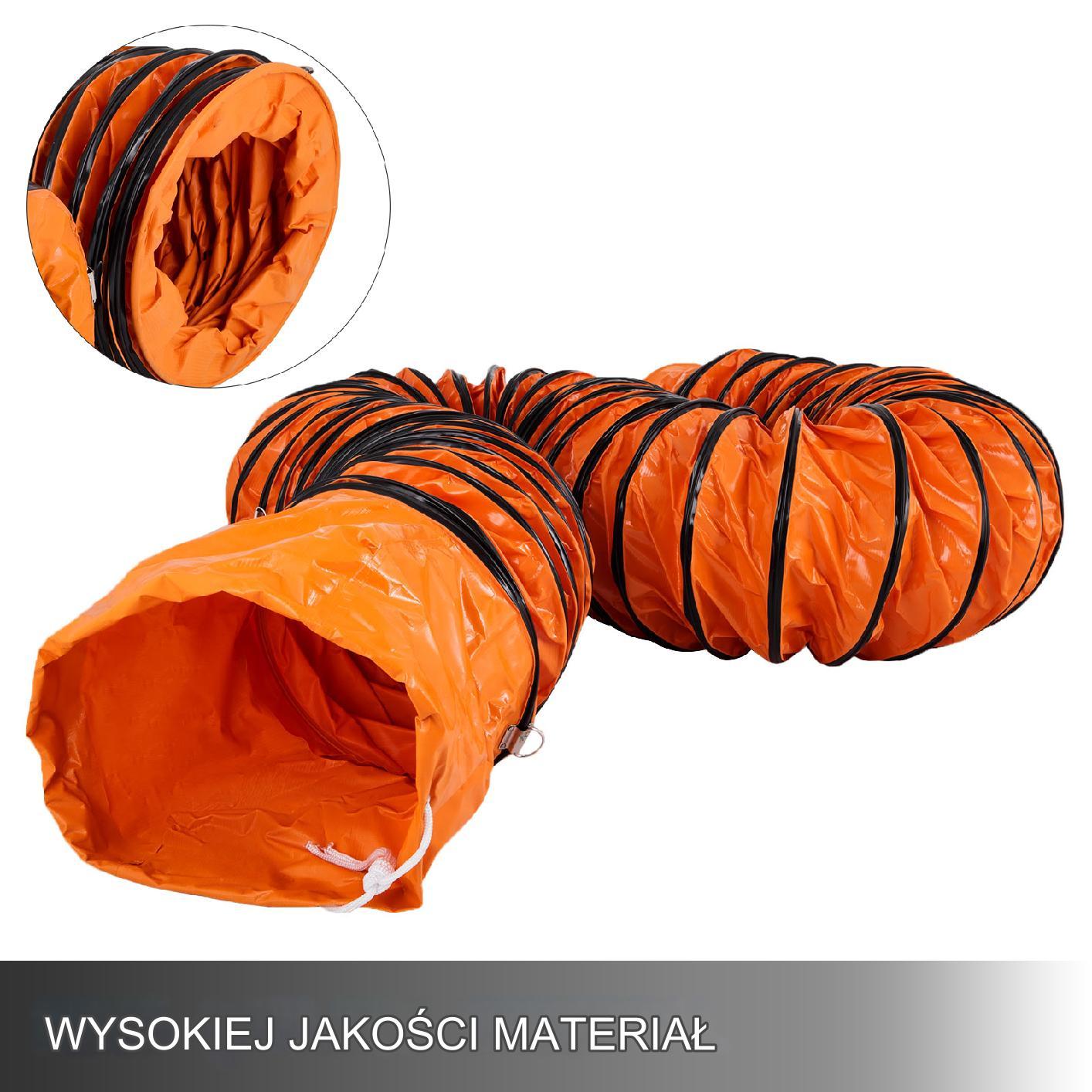 Wąż kanałowy przewód wentylator wyciąg 8 m 31 cm mocny odporny Premium BHP - obrazek 8