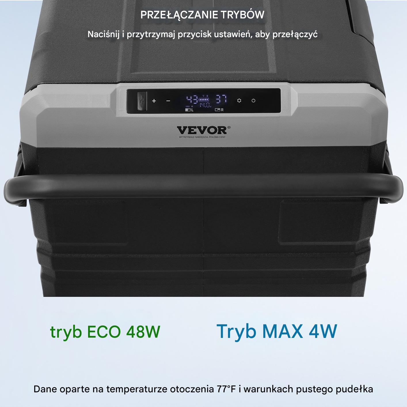 Lodówka turystyczna samochodowa z zamrażalką kompresorowa 115L 80 W - obrazek 5