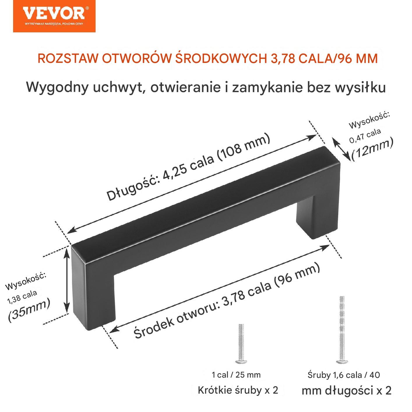 Uchwyty do Szafek – 30 Sztuk 96 mm - obrazek 2