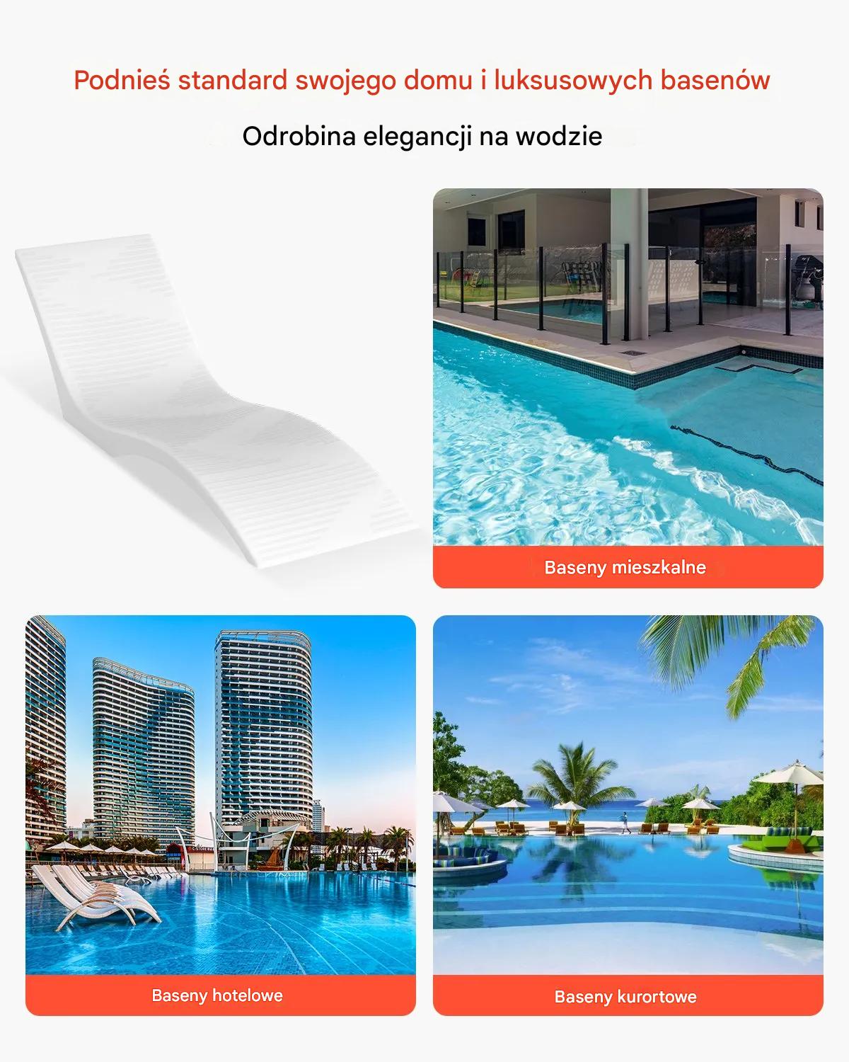 Leżaki do basenu 2 szt. krzesła pływające do 12,7cm głębokości wody, relaks - obrazek 5