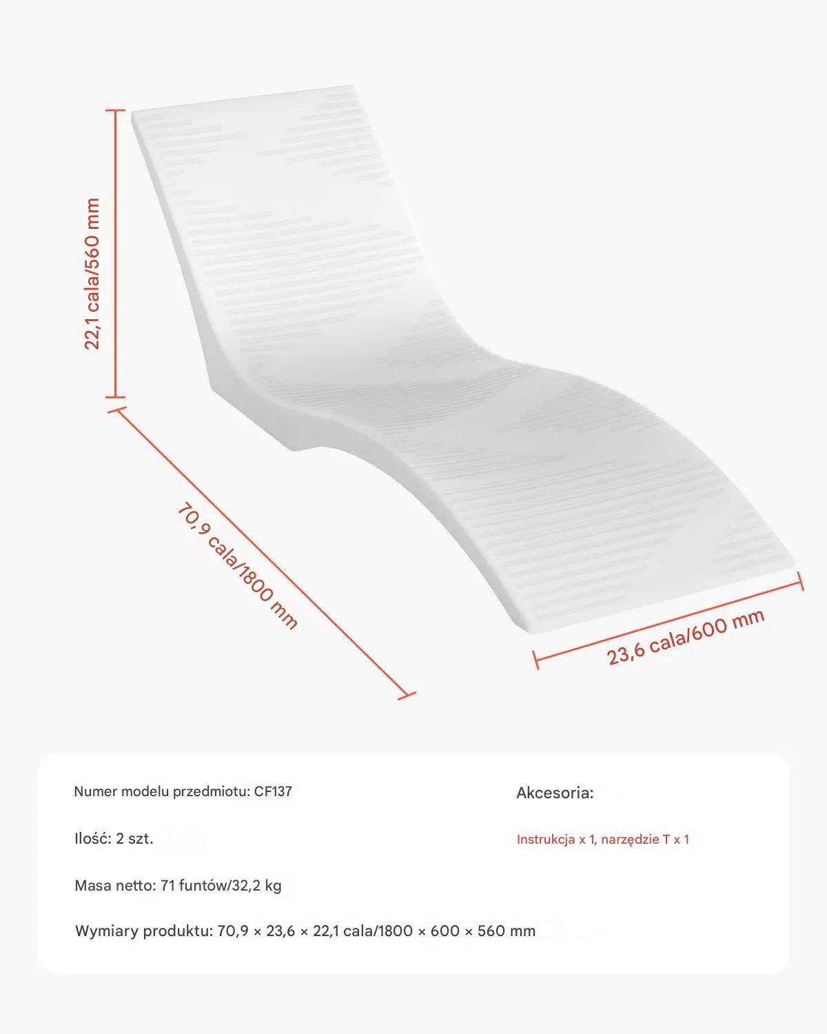 Leżaki do basenu 2 szt. krzesła pływające do 12,7cm głębokości wody, relaks - obrazek 2