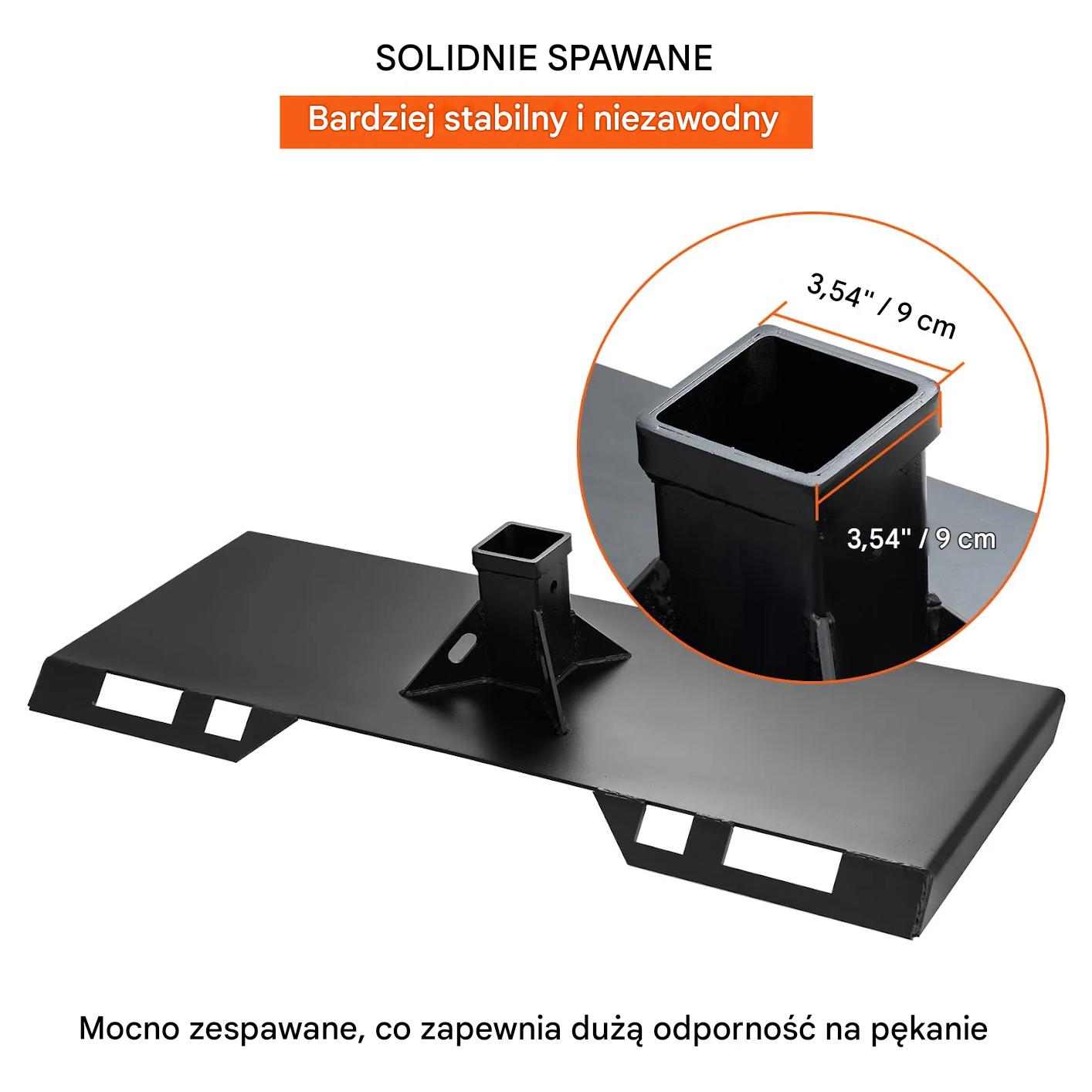 Płyta montażowa ładowarka traktor 115 cm 26kg do łyżek i wideł - obrazek 7