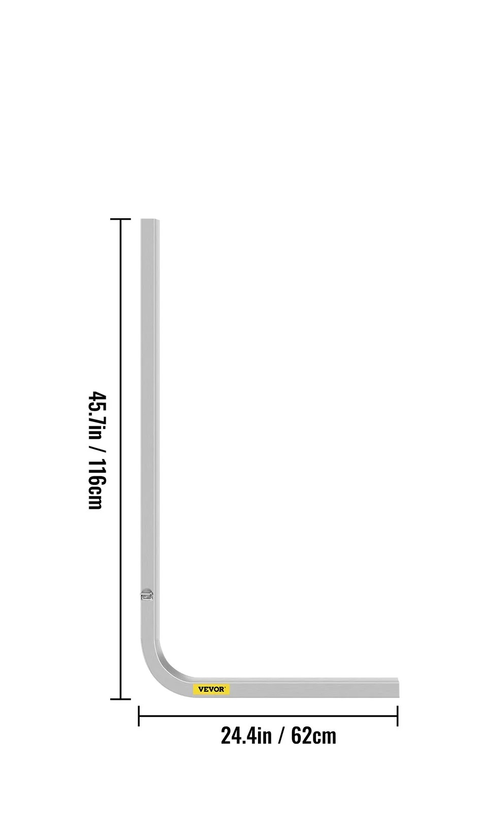 Prowadnice do przyczepy podłodziowej 116 cm aluminium regulowane - obrazek 2