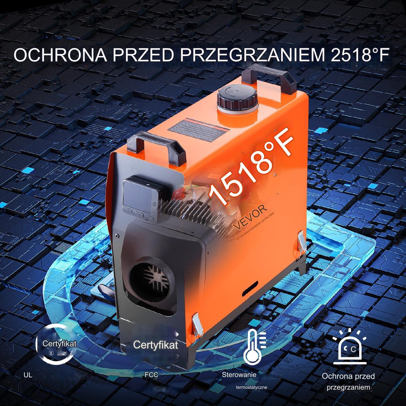 Ogrzewanie postojowe nagrzewnica 12V 8KW - obrazek 4