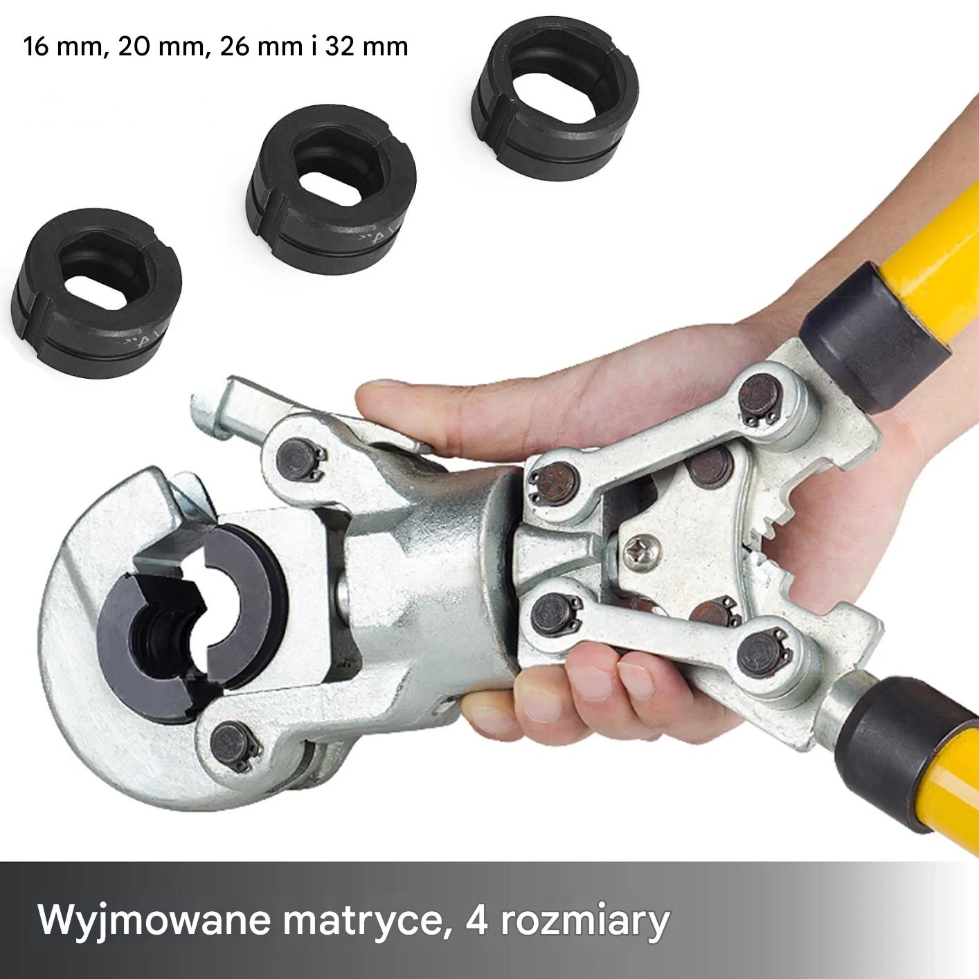 Praska do rur PEX zaciskarka 16-32 mm zestaw ręczny do instalacji - obrazek 5