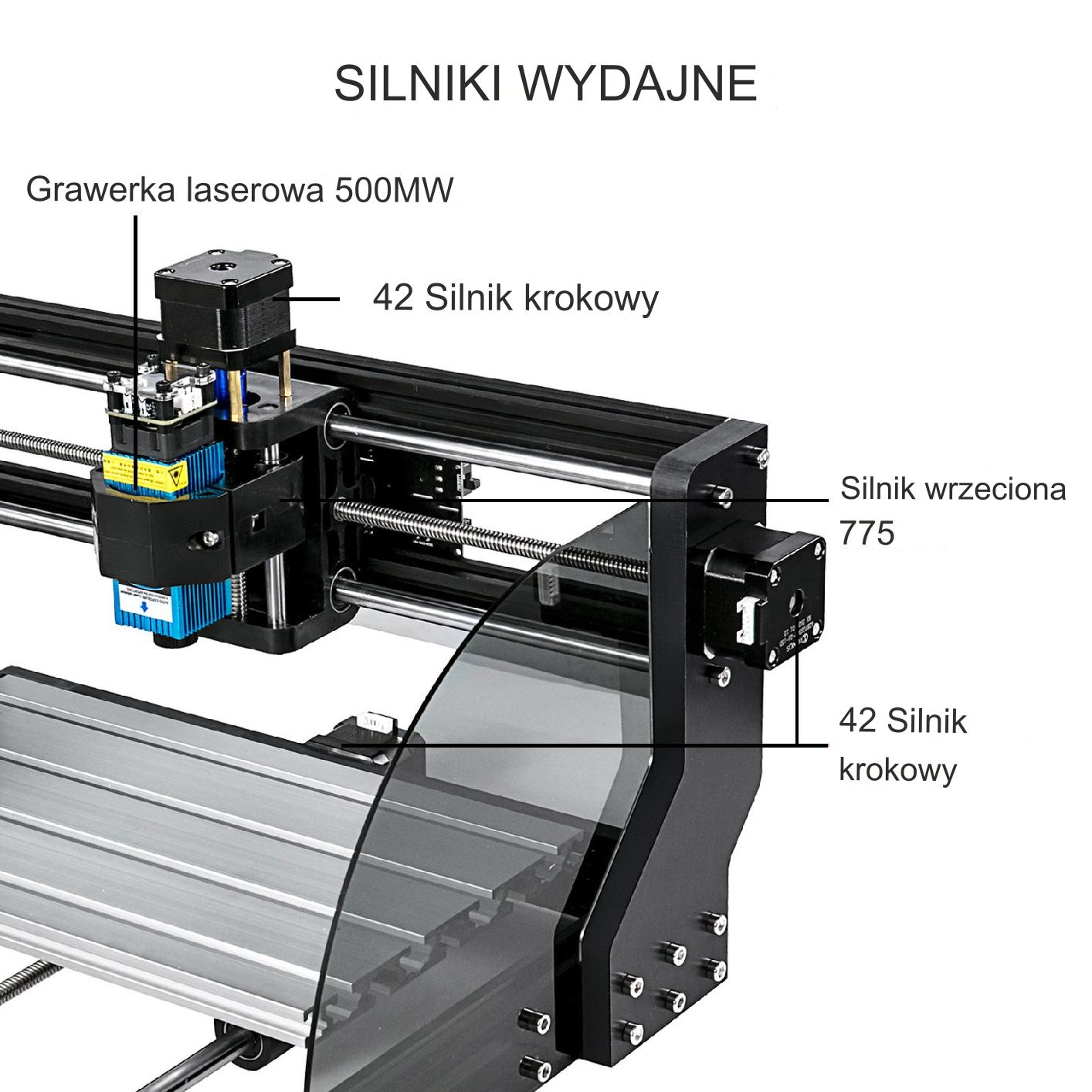 Grawer wycinarka laserowa Maszyna do grawerowania laserowego 300×180×45mm - obrazek 8