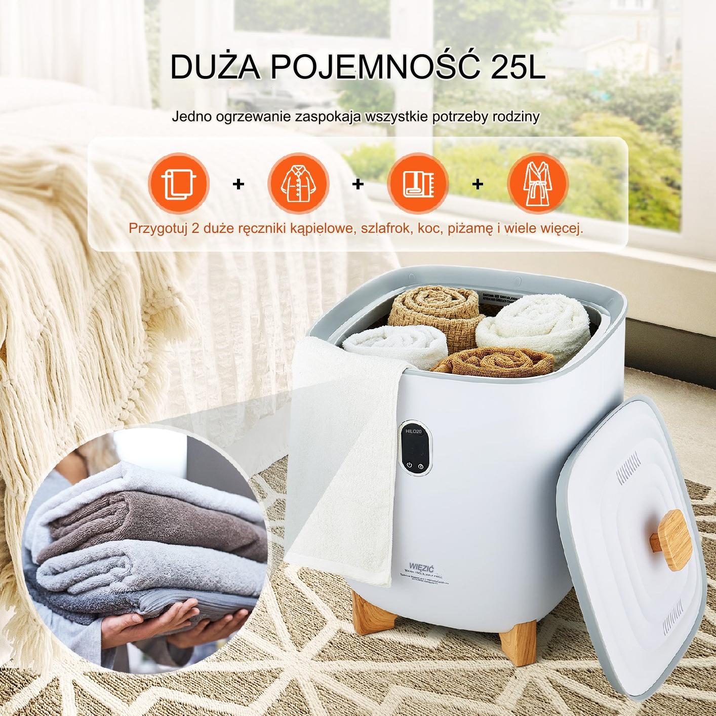 Podgrzewacz do ręczników 25 L Timer + Ekran LED - obrazek 4