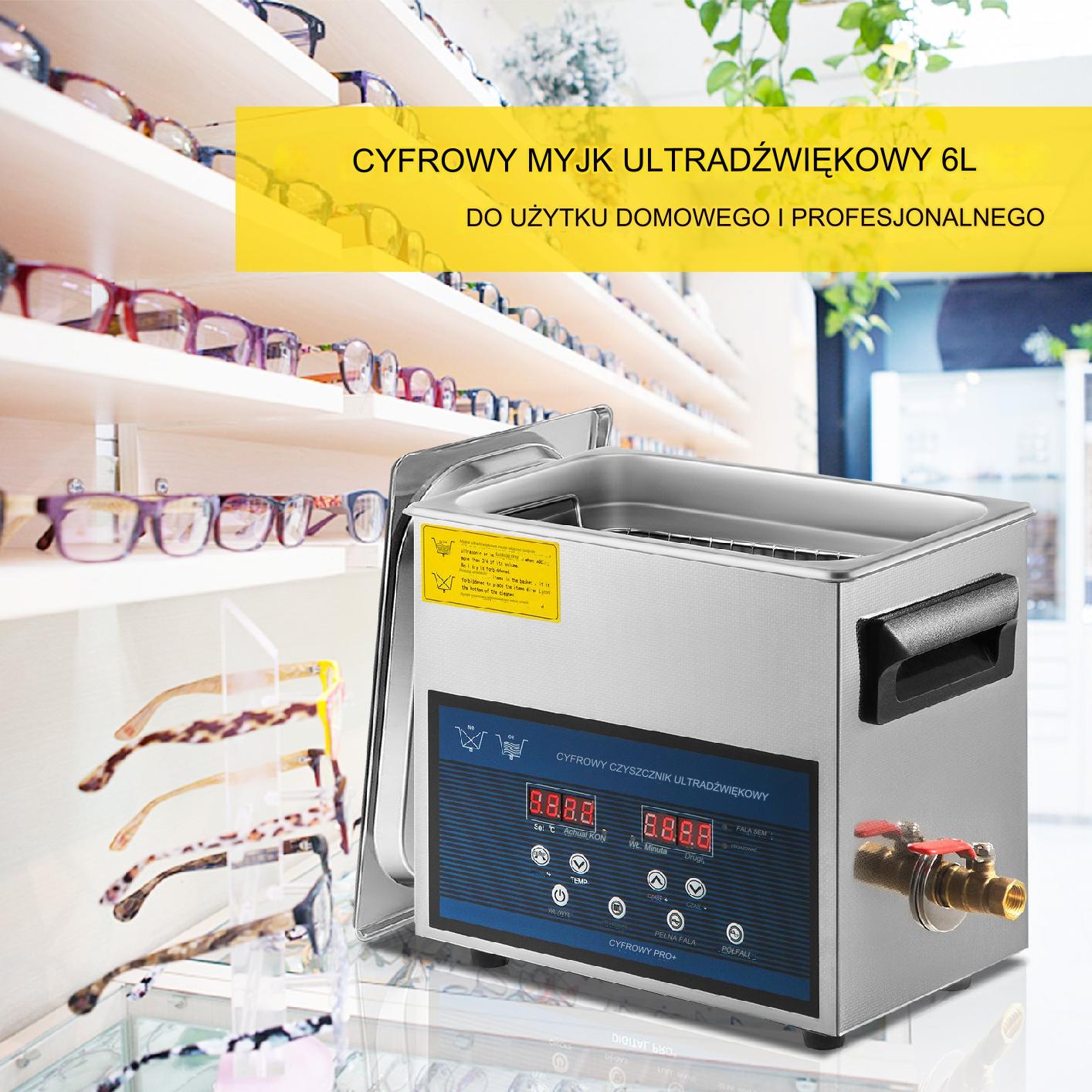 Myjka Ultradźwiękowa Przenośna 6L 180 W - obrazek 3
