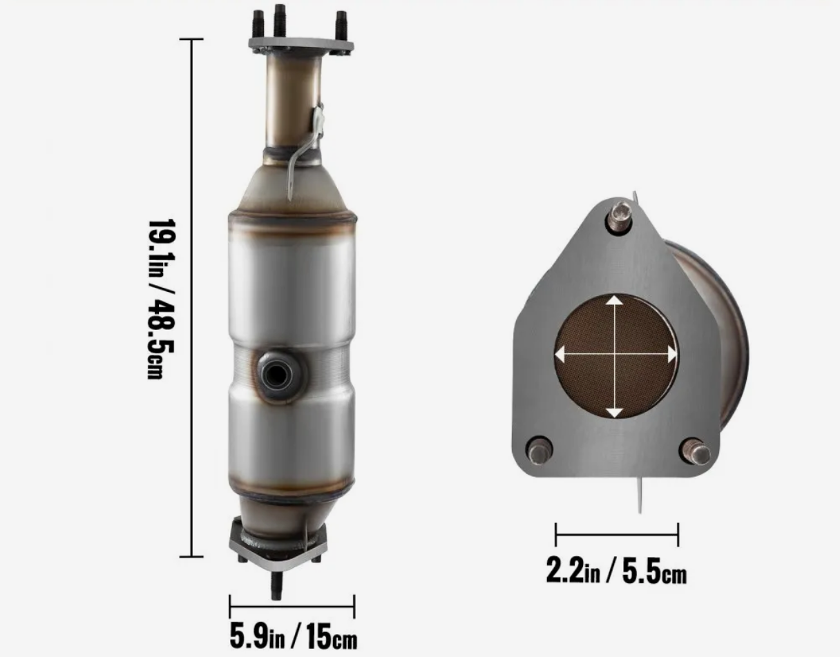 Katalizator Honda Accord 2003-2007 2.4L wysoki przepływ - obrazek 2