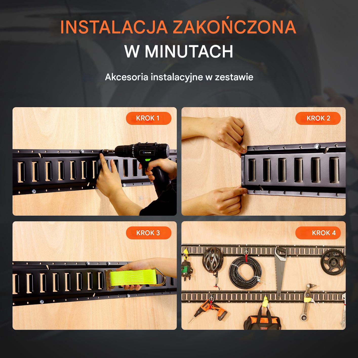 Listwa mocowania ładunku szyna mocująca mocowanie ładunku 4 sztuki - obrazek 5