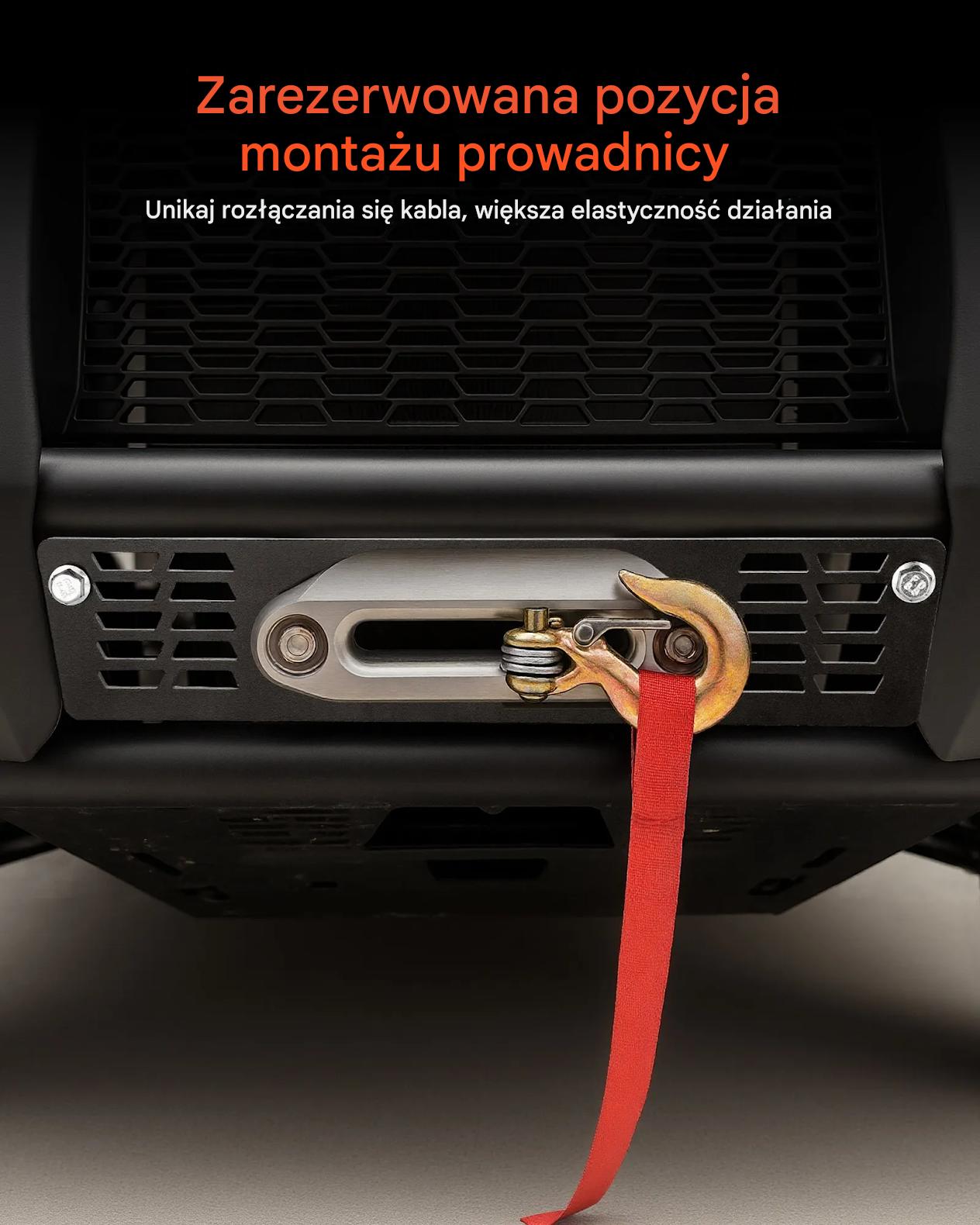 Uchwyt wyciągarki do haka 900-1600 kg stalowy do Polaris Ranger - obrazek 6