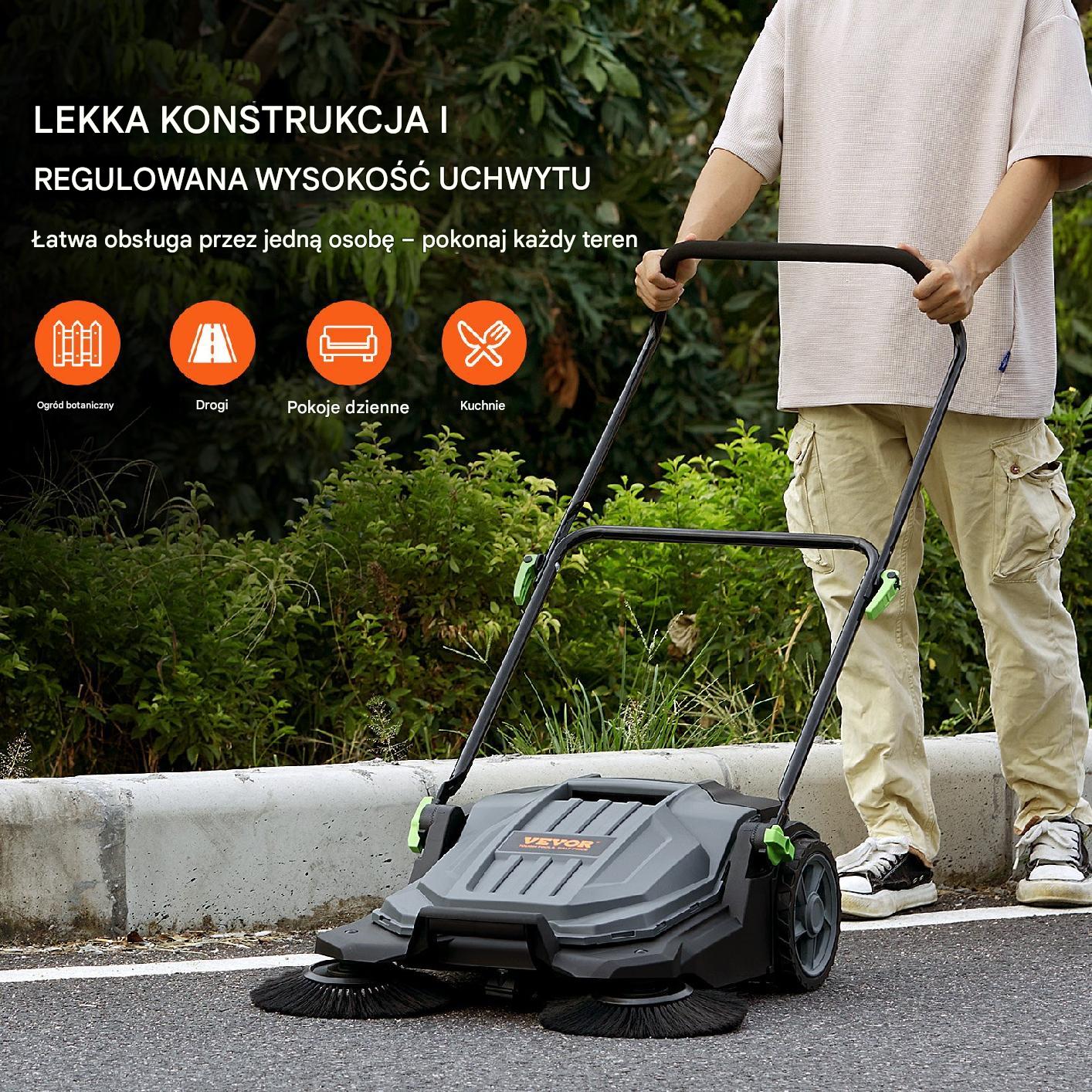 Ręczna Zamiatarka o Szerokości 65 cm - obrazek 4