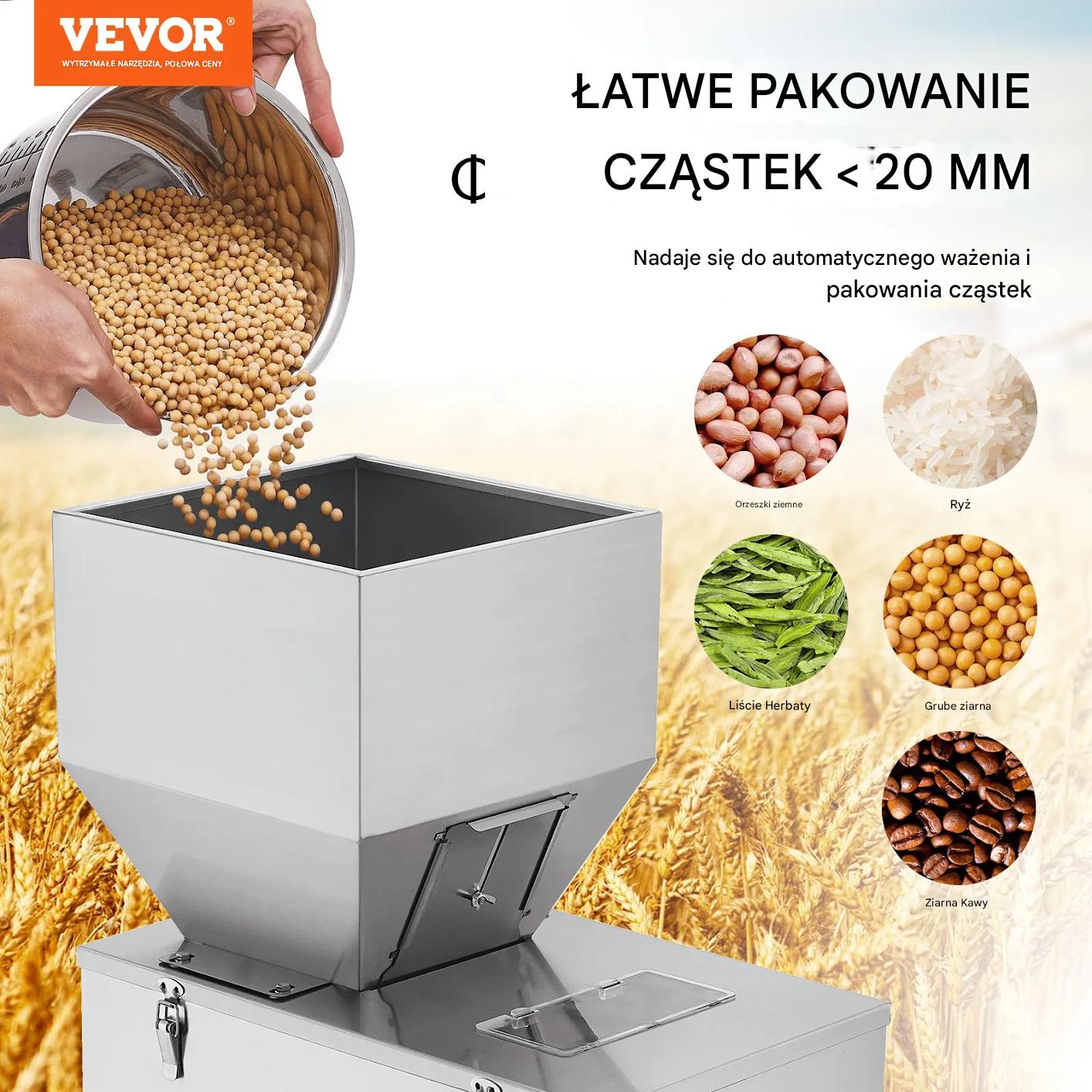 Maszyna do napełniania granulatów 20-3000g automatyczna stal nierdzewna - obrazek 3