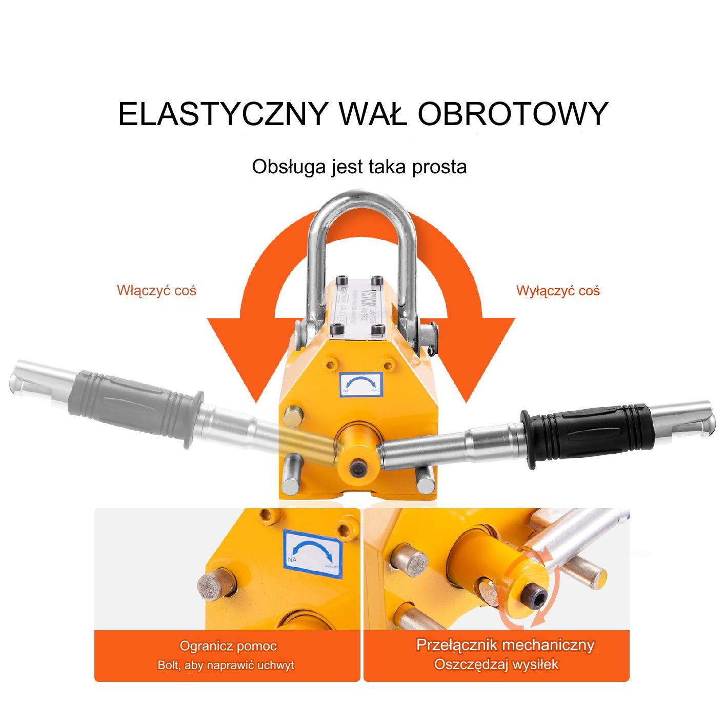 Chwytak magnetyczny do blach magnes podnośnik magnetyczny 1500 kg - obrazek 7
