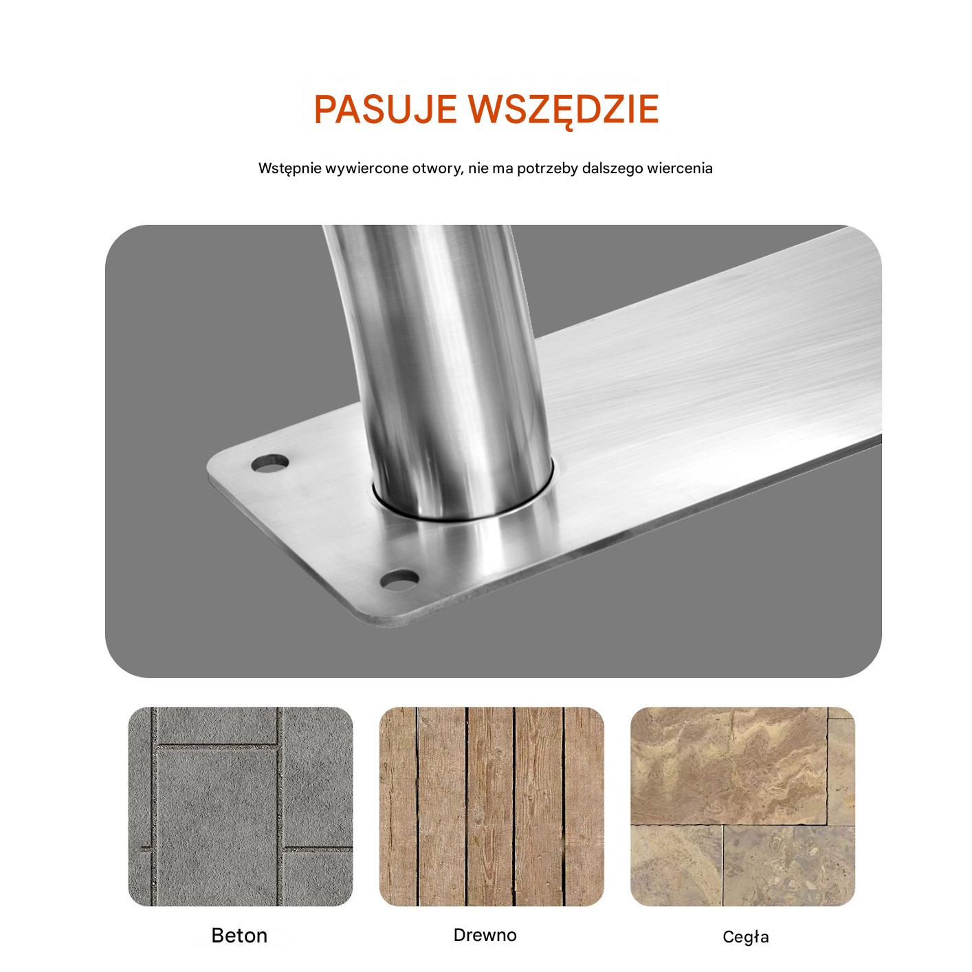 Poręcz basenowa 138 x 92,5 cm podstawa antypoślizgowa basen SPA - obrazek 7