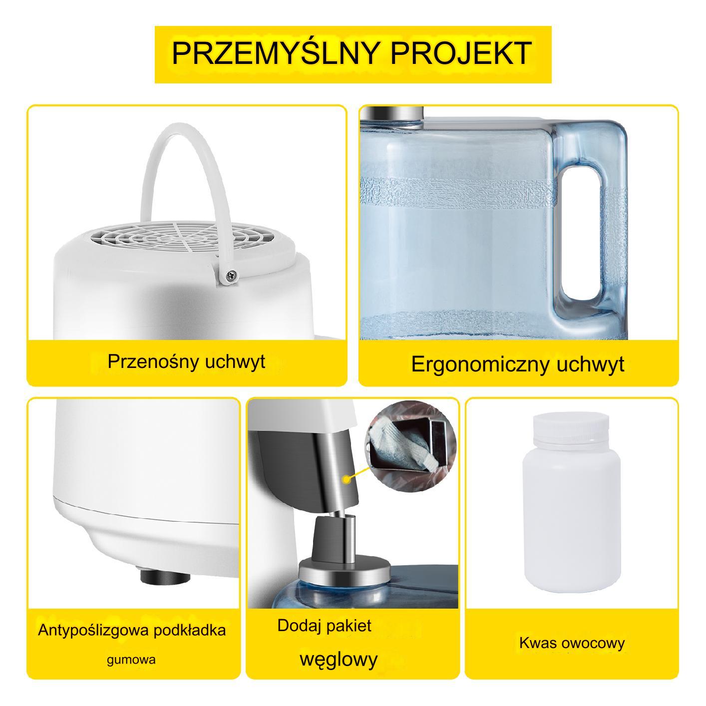 Destylator wody 4L 750W 1,3L/h stal nierdzewna 3 filtry srebrny - obrazek 7