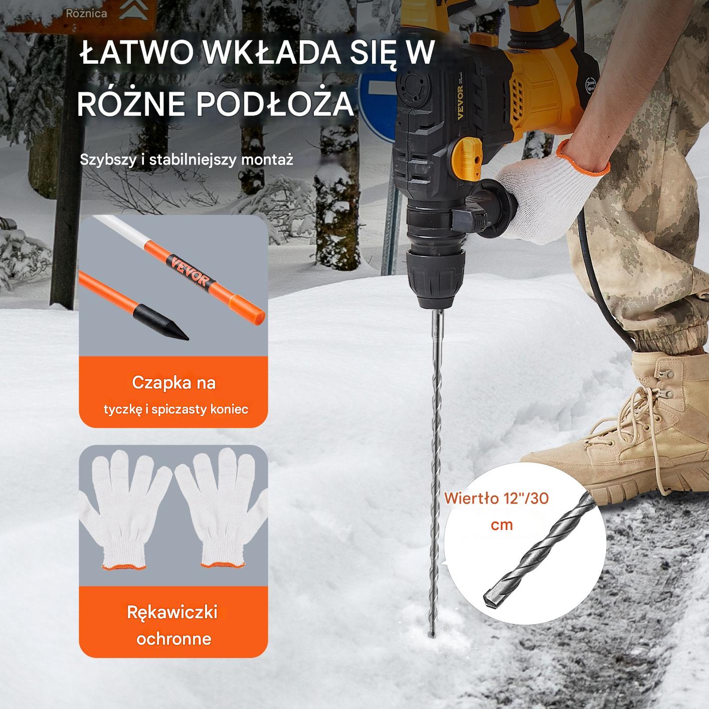 Znacznik podjazdu 100 sztuk do wyznaczania tras i parkingów - obrazek 6
